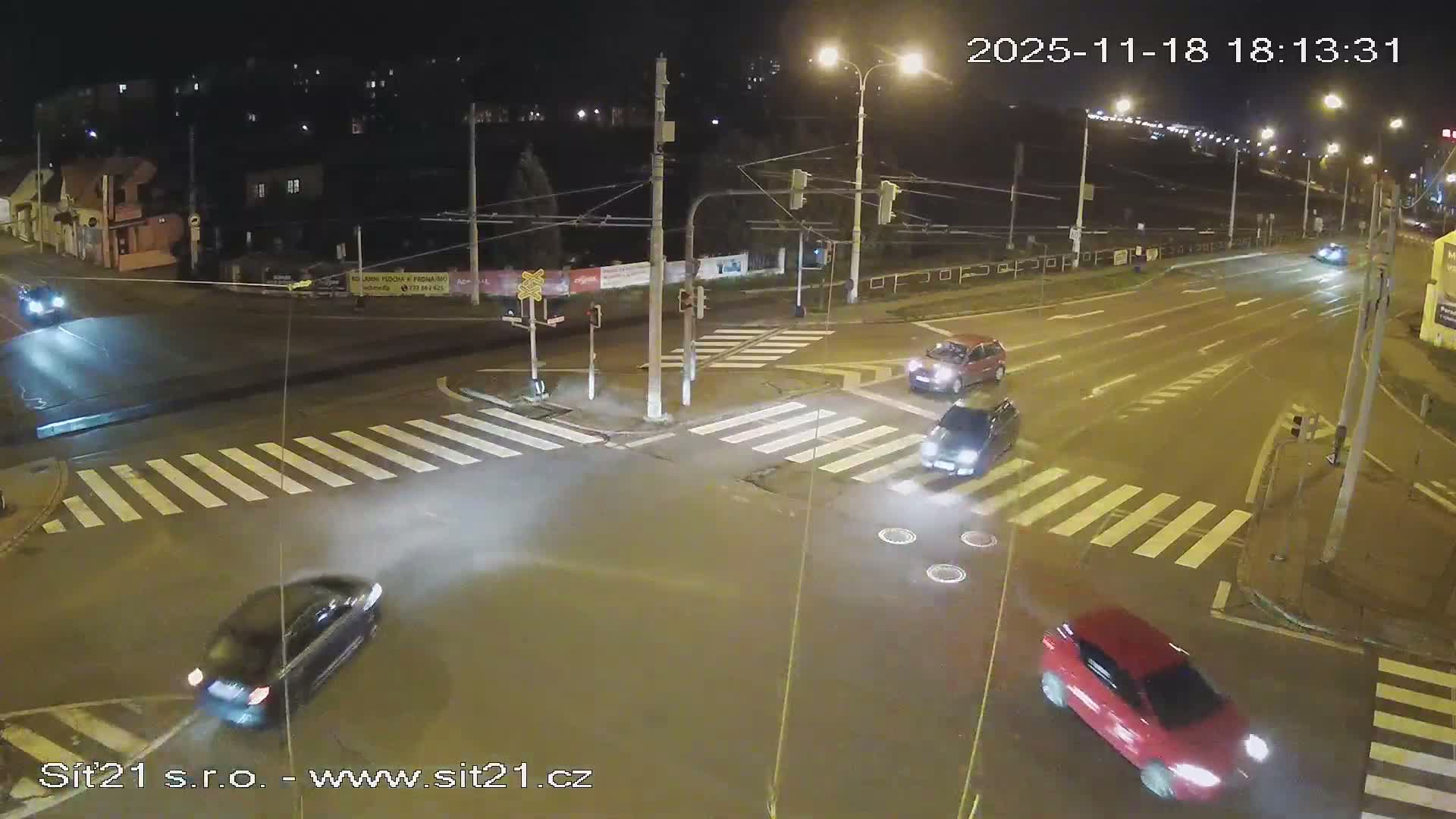 Otrokovice-Kvitkovice-Zlin - Railway Highway 55 & 49 Junction Live Cam - Otrokovice, Zlin, Czechia