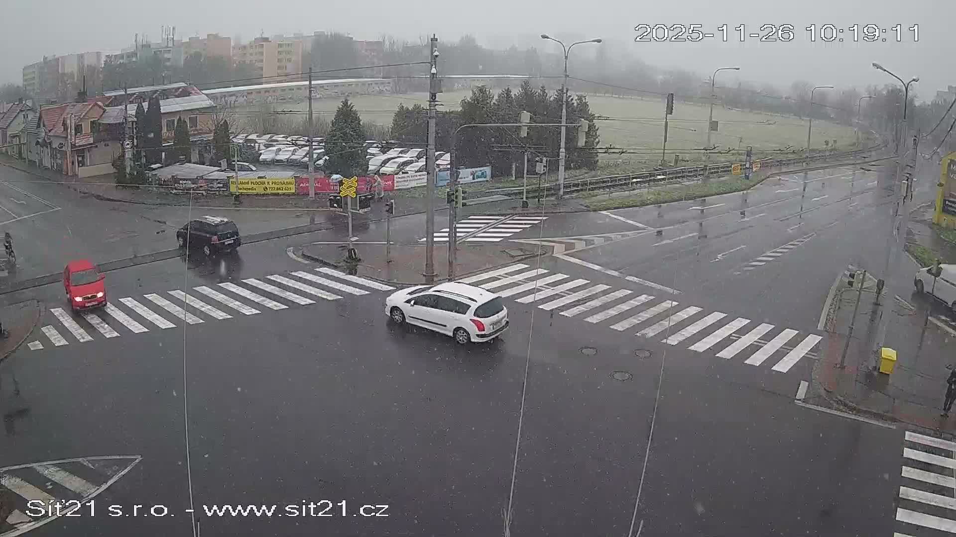 Otrokovice-Kvitkovice-Zlin - Railway Highway 55 & 49 Junction Live Cam - Otrokovice, Zlin, Czechia