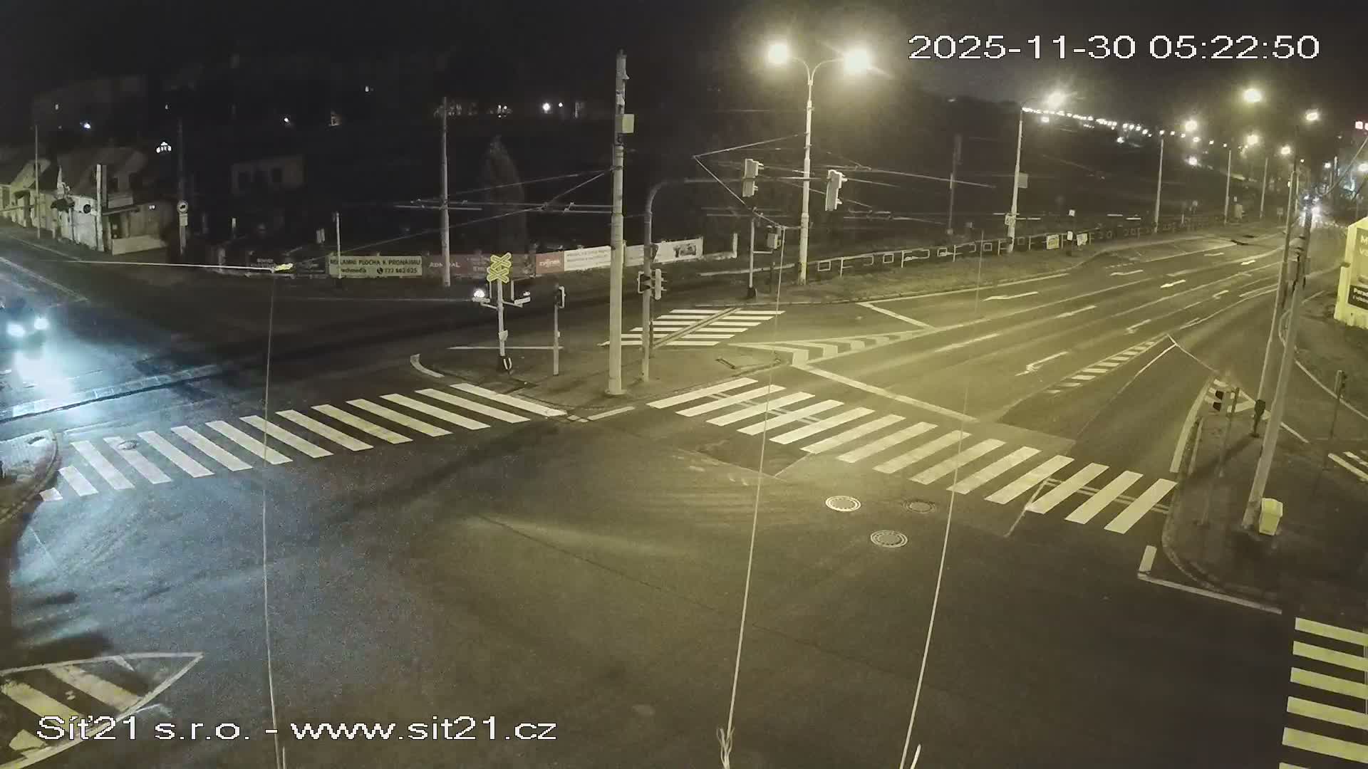 Otrokovice-Kvitkovice-Zlin - Railway Highway 55 & 49 Junction Live Cam - Otrokovice, Zlin, Czechia