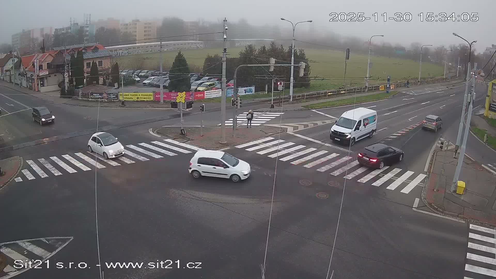 Otrokovice-Kvitkovice-Zlin - Railway Highway 55 & 49 Junction Live Cam - Otrokovice, Zlin, Czechia
