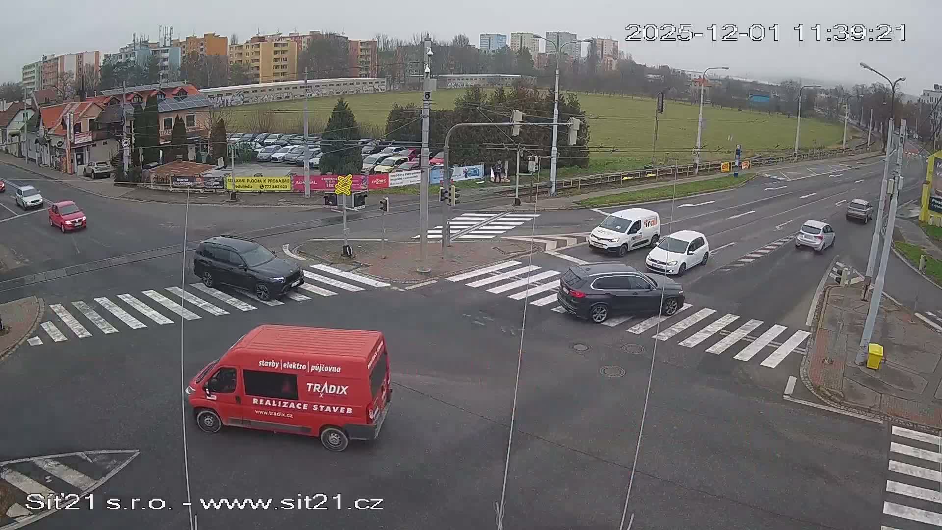 Otrokovice-Kvitkovice-Zlin - Railway Highway 55 & 49 Junction Live Cam - Otrokovice, Zlin, Czechia