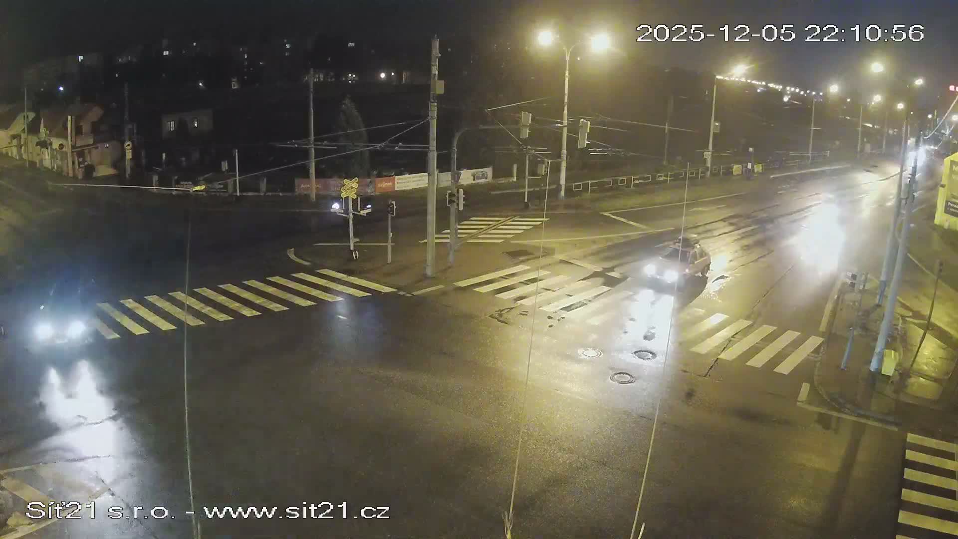 Otrokovice-Kvitkovice-Zlin - Railway Highway 55 & 49 Junction Live Cam - Otrokovice, Zlin, Czechia