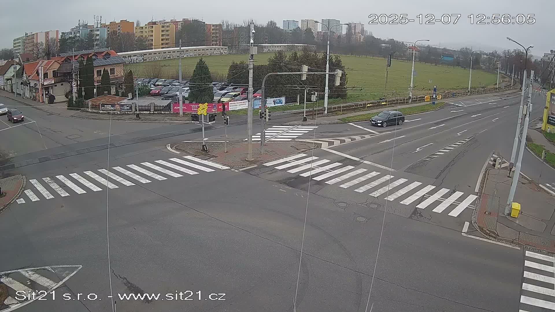 Otrokovice-Kvitkovice-Zlin - Railway Highway 55 & 49 Junction Live Cam - Otrokovice, Zlin, Czechia