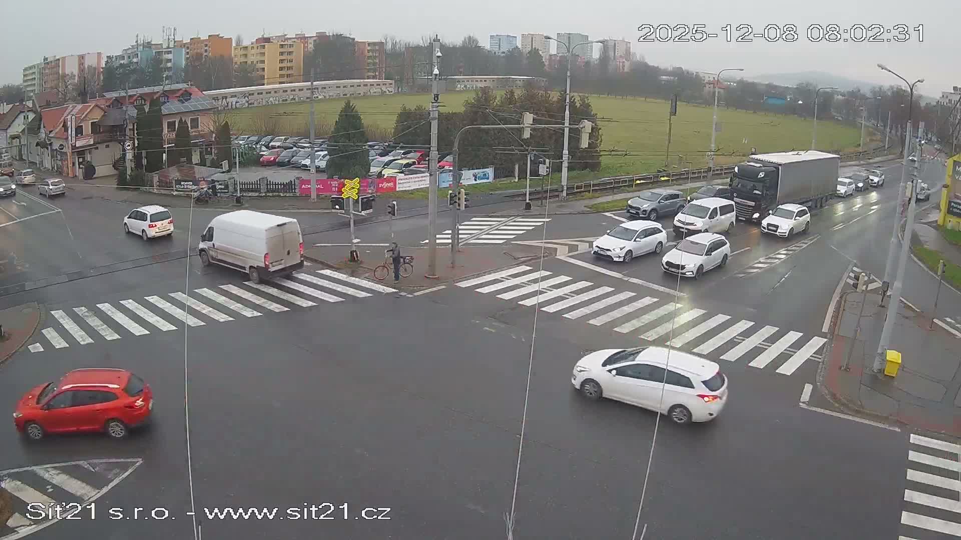 Otrokovice-Kvitkovice-Zlin - Railway Highway 55 & 49 Junction Live Cam - Otrokovice, Zlin, Czechia