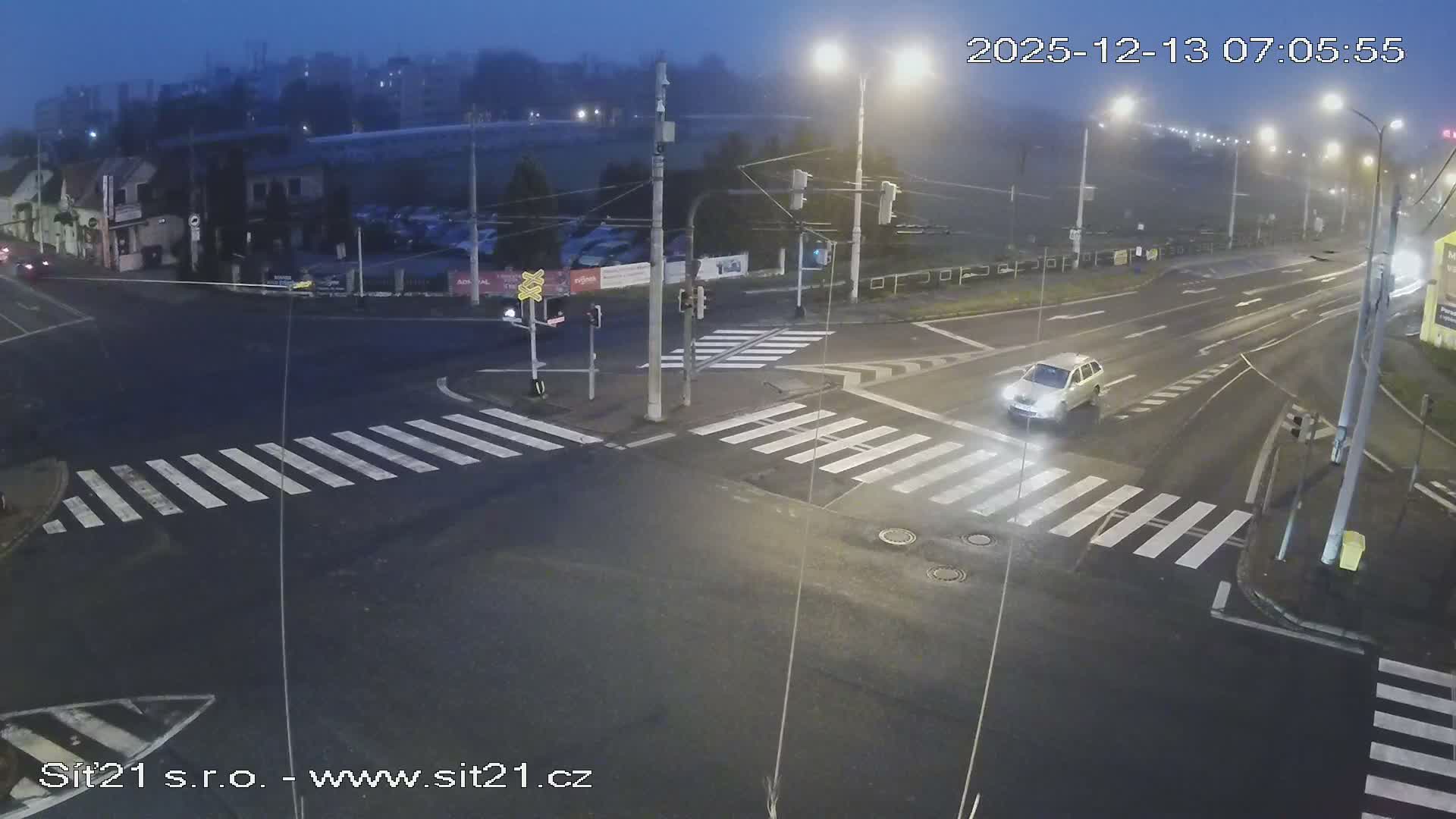 Otrokovice-Kvitkovice-Zlin - Railway Highway 55 & 49 Junction Live Cam - Otrokovice, Zlin, Czechia