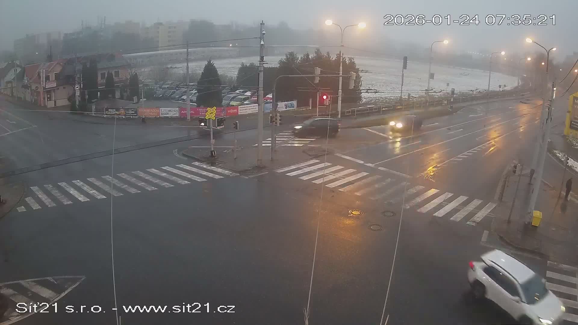 Otrokovice-Kvitkovice-Zlin - Railway Highway 55 & 49 Junction Live Cam - Otrokovice, Zlin, Czechia