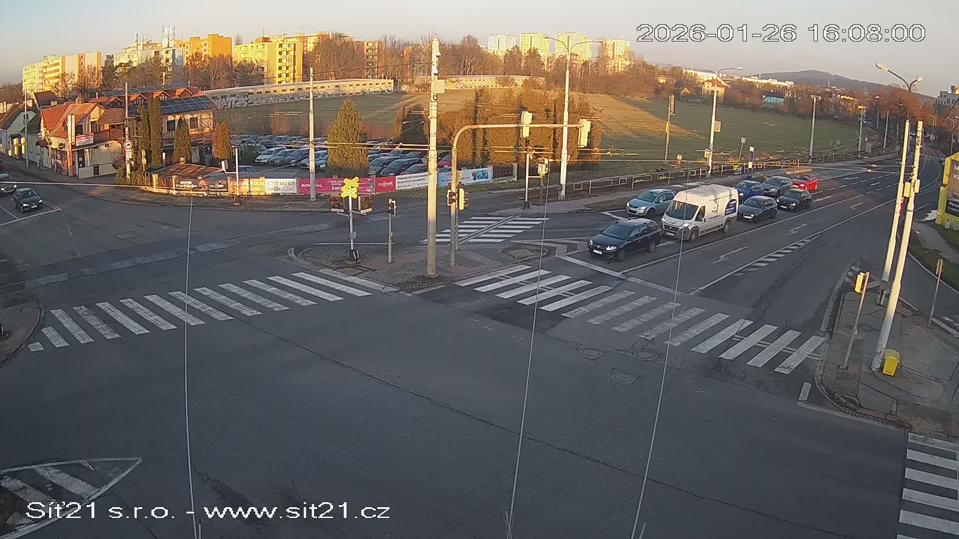 Otrokovice-Kvitkovice-Zlin - Railway Highway 55 & 49 Junction Live Cam - Otrokovice, Zlin, Czechia