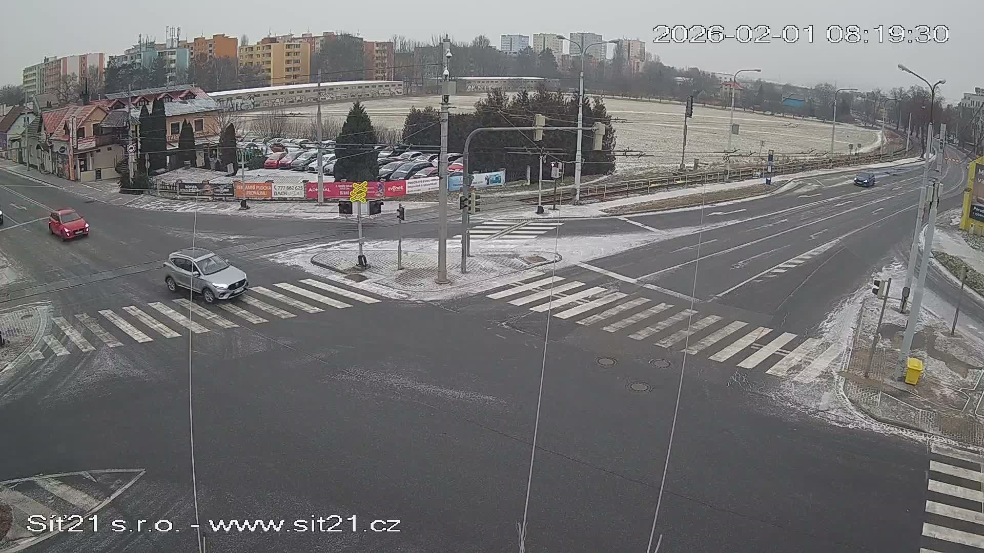Otrokovice-Kvitkovice-Zlin - Railway Highway 55 & 49 Junction Live Cam - Otrokovice, Zlin, Czechia