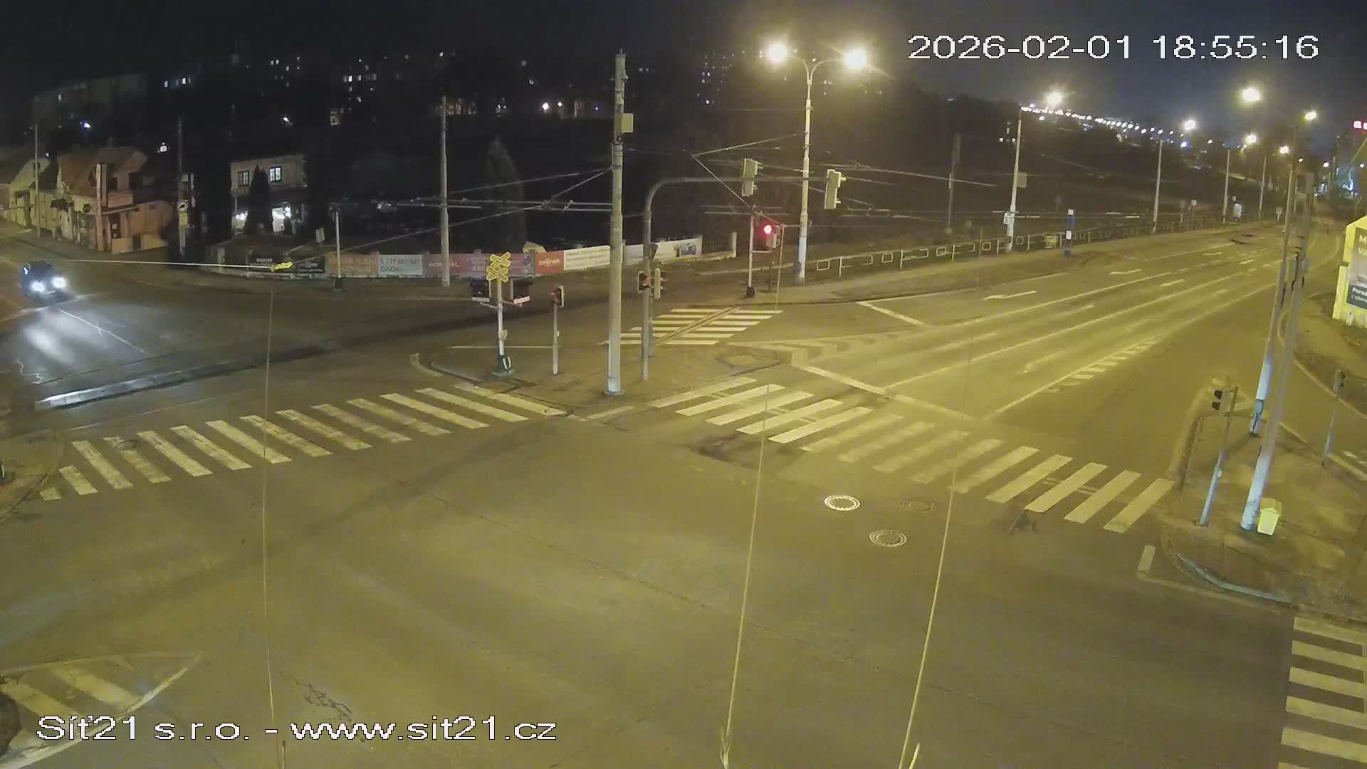 Otrokovice-Kvitkovice-Zlin - Railway Highway 55 & 49 Junction Live Cam - Otrokovice, Zlin, Czechia