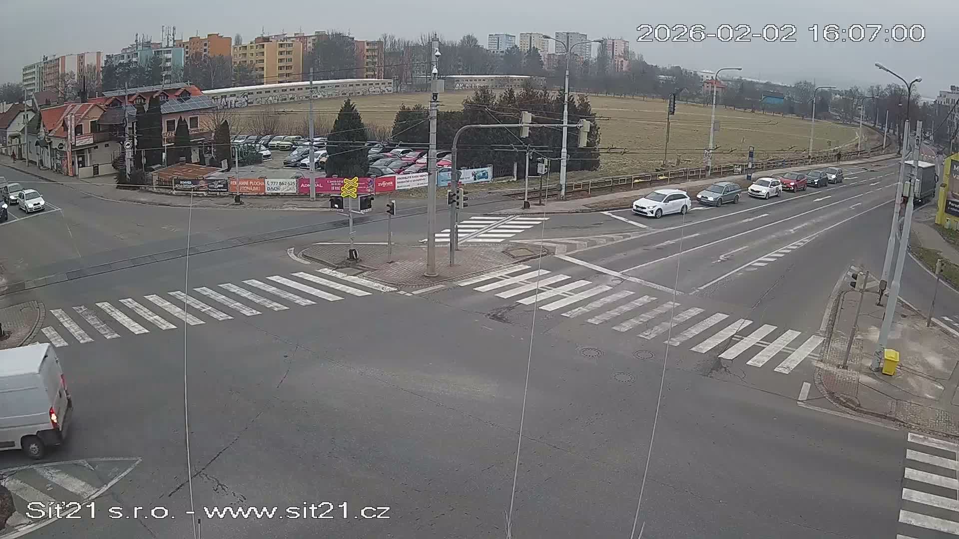 Otrokovice-Kvitkovice-Zlin - Railway Highway 55 & 49 Junction Live Cam - Otrokovice, Zlin, Czechia