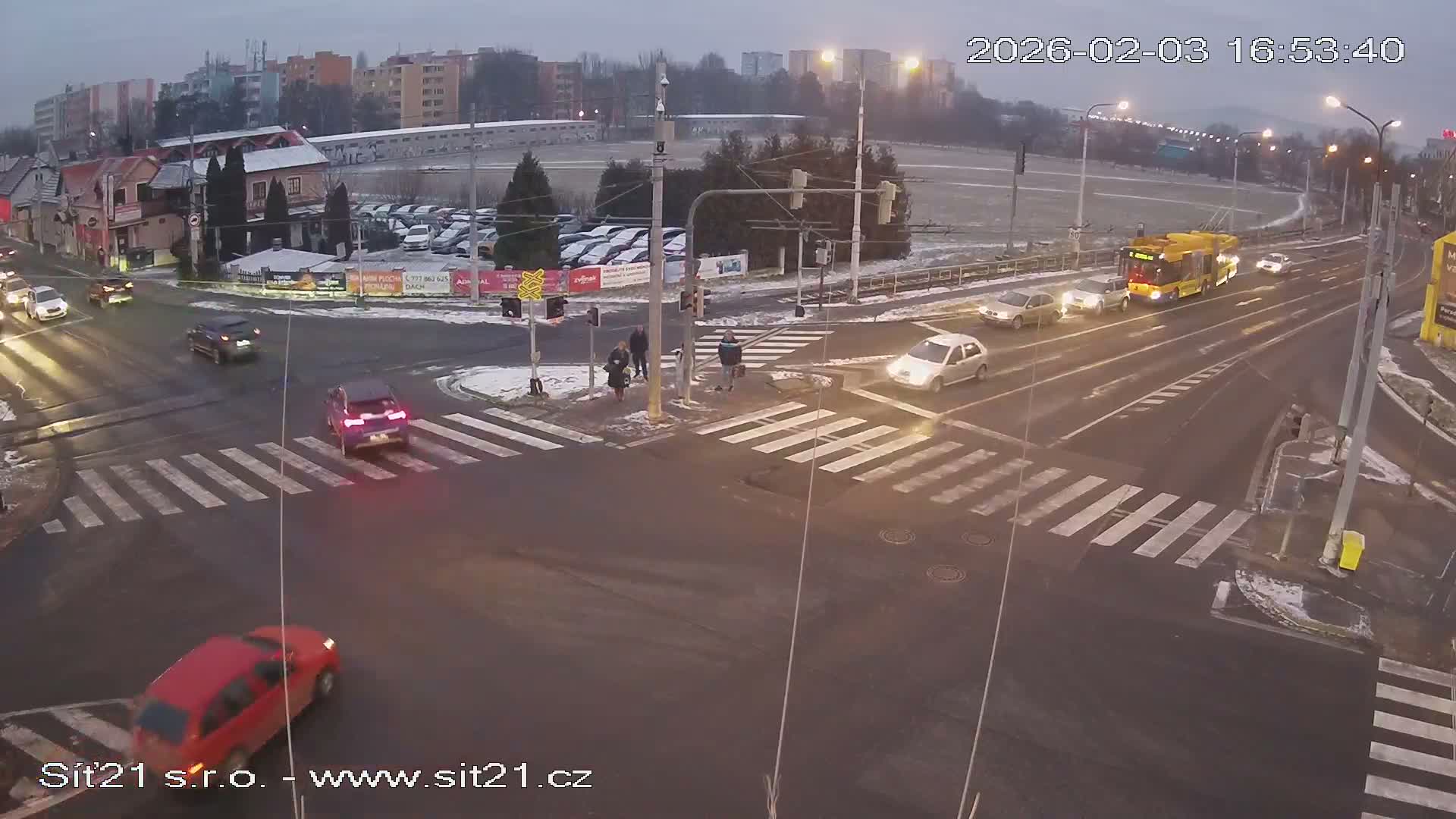 Otrokovice-Kvitkovice-Zlin - Railway Highway 55 & 49 Junction Live Cam - Otrokovice, Zlin, Czechia