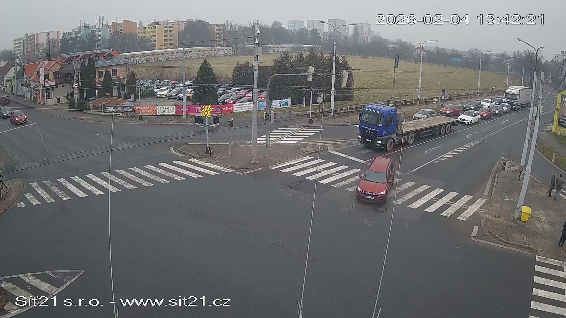 Otrokovice-Kvitkovice-Zlin - Railway Highway 55 & 49 Junction Live Cam - Otrokovice, Zlin, Czechia