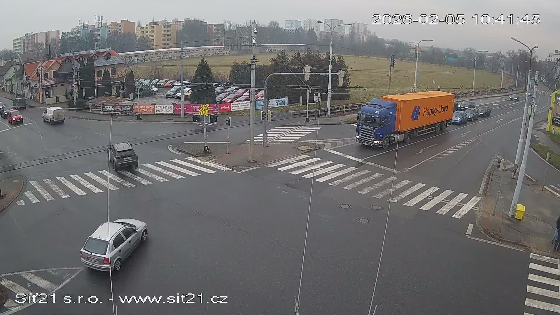 Otrokovice-Kvitkovice-Zlin - Railway Highway 55 & 49 Junction Live Cam - Otrokovice, Zlin, Czechia