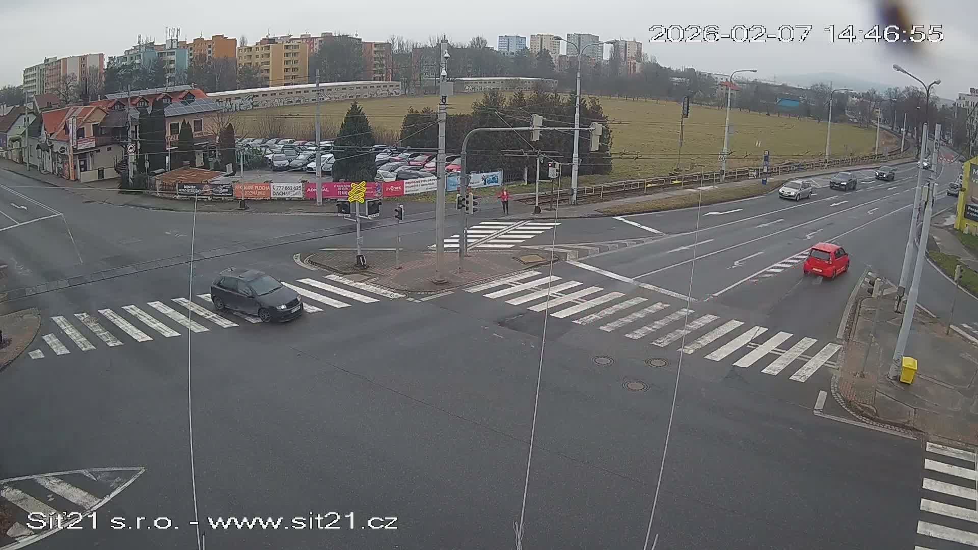 Otrokovice-Kvitkovice-Zlin - Railway Highway 55 & 49 Junction Live Cam - Otrokovice, Zlin, Czechia