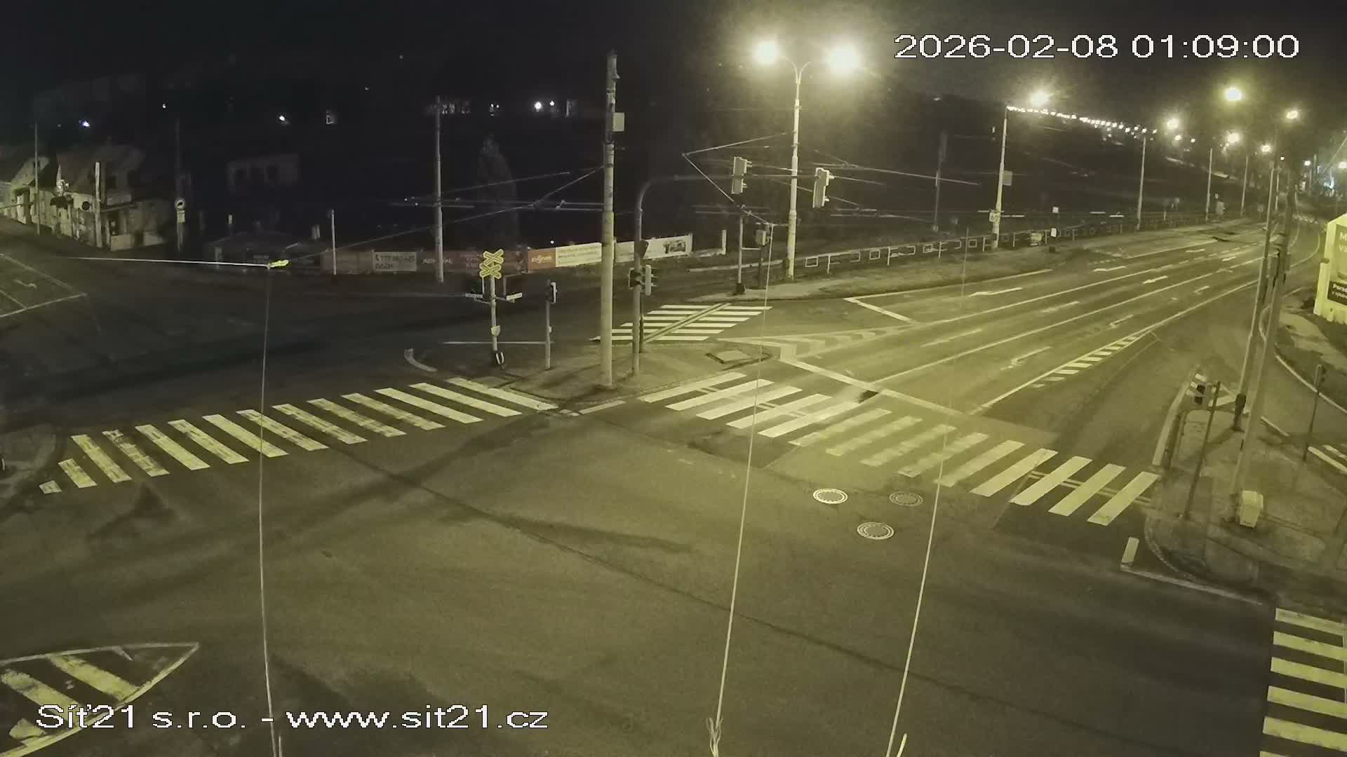 Otrokovice-Kvitkovice-Zlin - Railway Highway 55 & 49 Junction Live Cam - Otrokovice, Zlin, Czechia