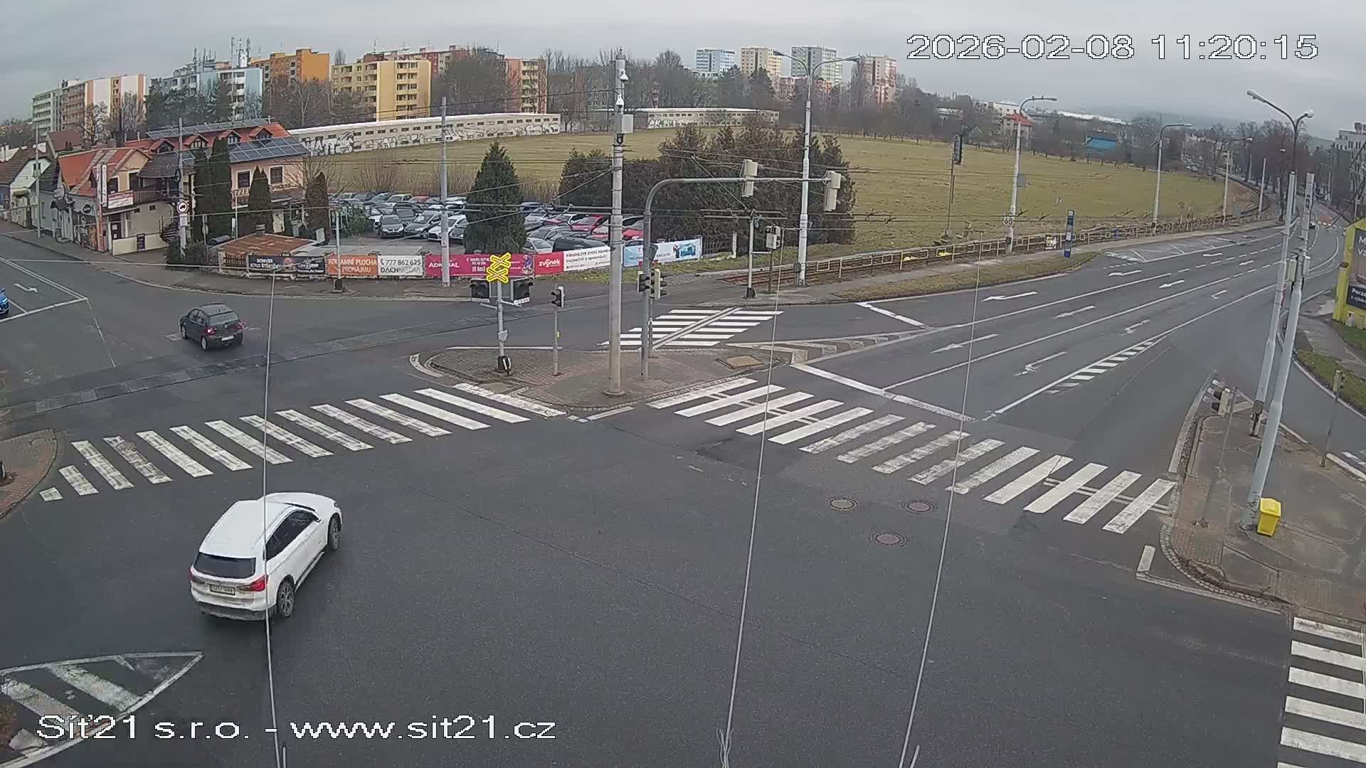Otrokovice-Kvitkovice-Zlin - Railway Highway 55 & 49 Junction Live Cam - Otrokovice, Zlin, Czechia