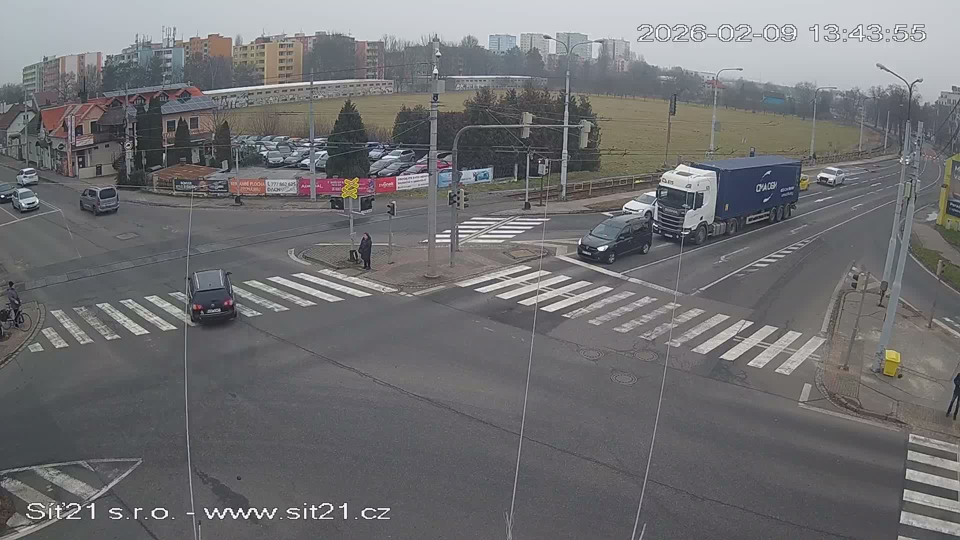 Otrokovice-Kvitkovice-Zlin - Railway Highway 55 & 49 Junction Live Cam - Otrokovice, Zlin, Czechia