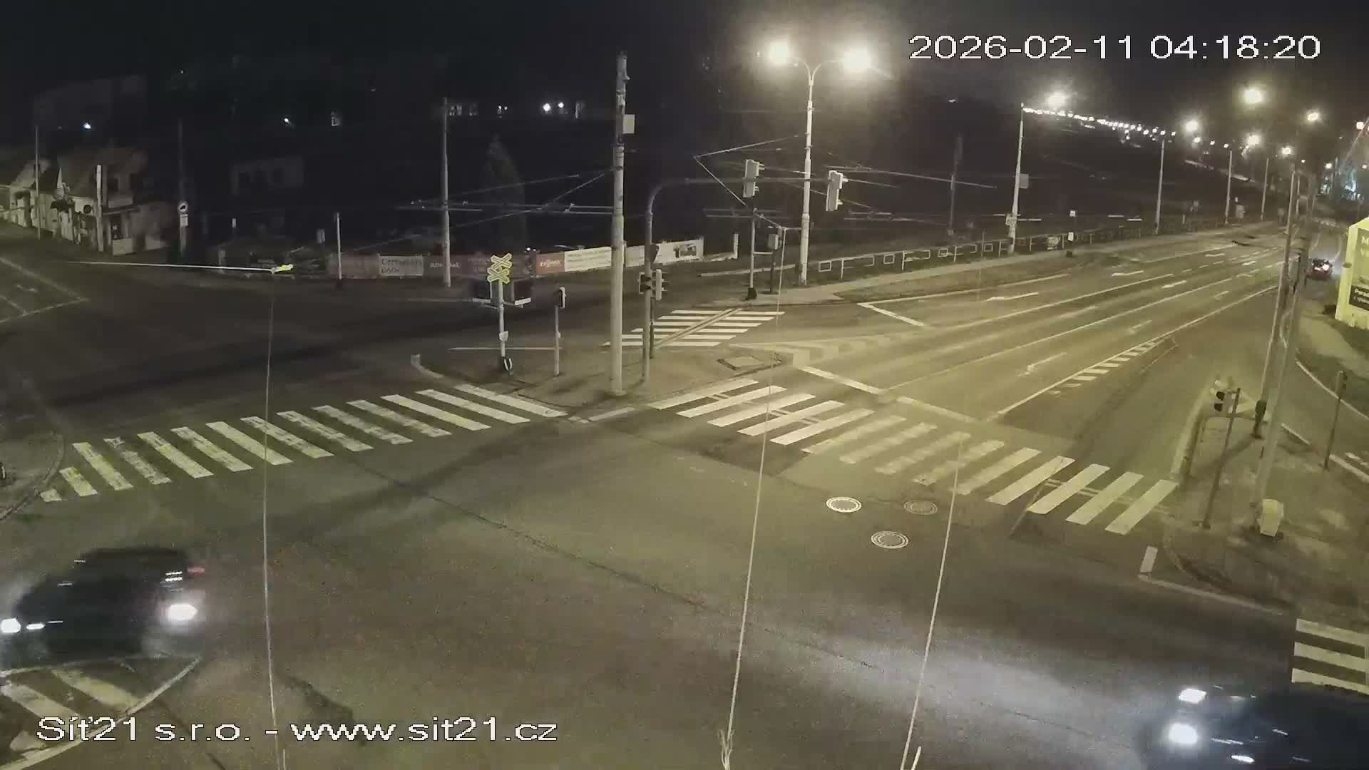 Otrokovice-Kvitkovice-Zlin - Railway Highway 55 & 49 Junction Live Cam - Otrokovice, Zlin, Czechia