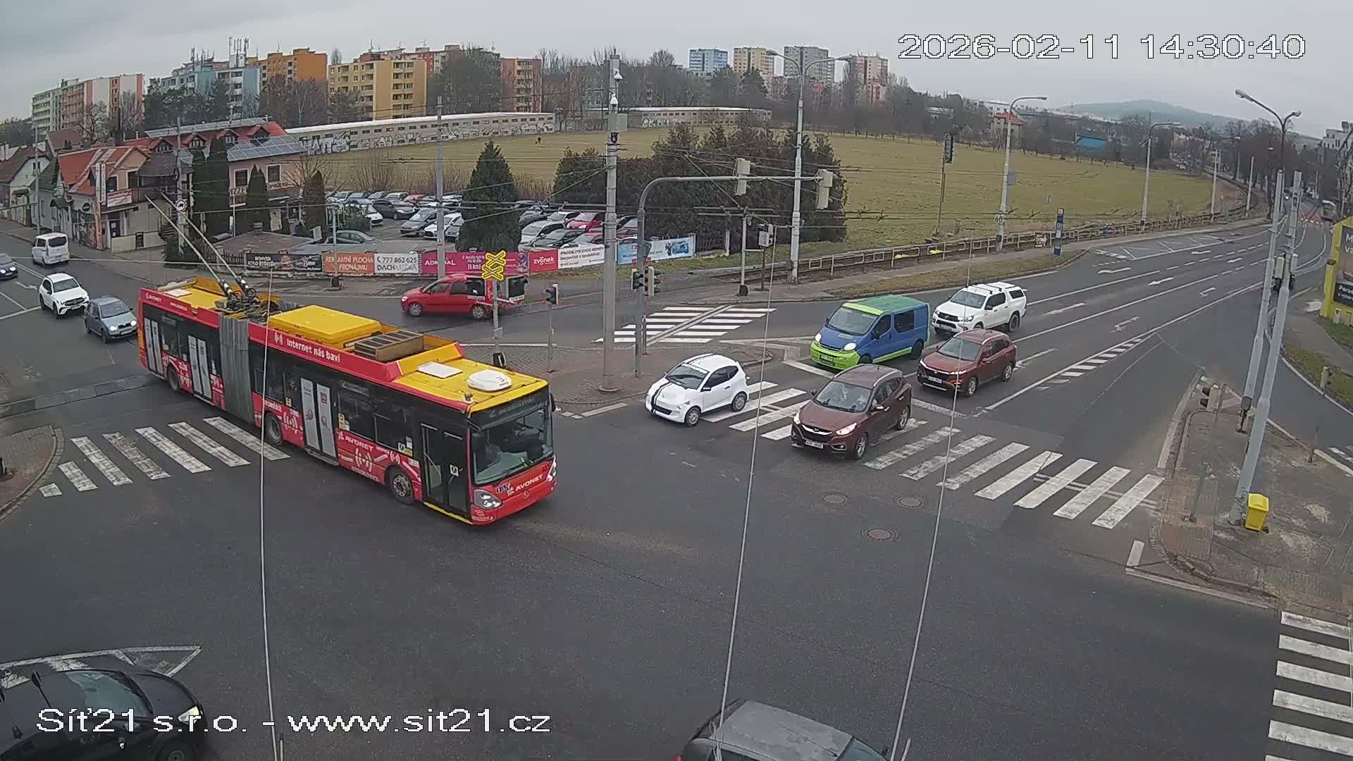 Otrokovice-Kvitkovice-Zlin - Railway Highway 55 & 49 Junction Live Cam - Otrokovice, Zlin, Czechia