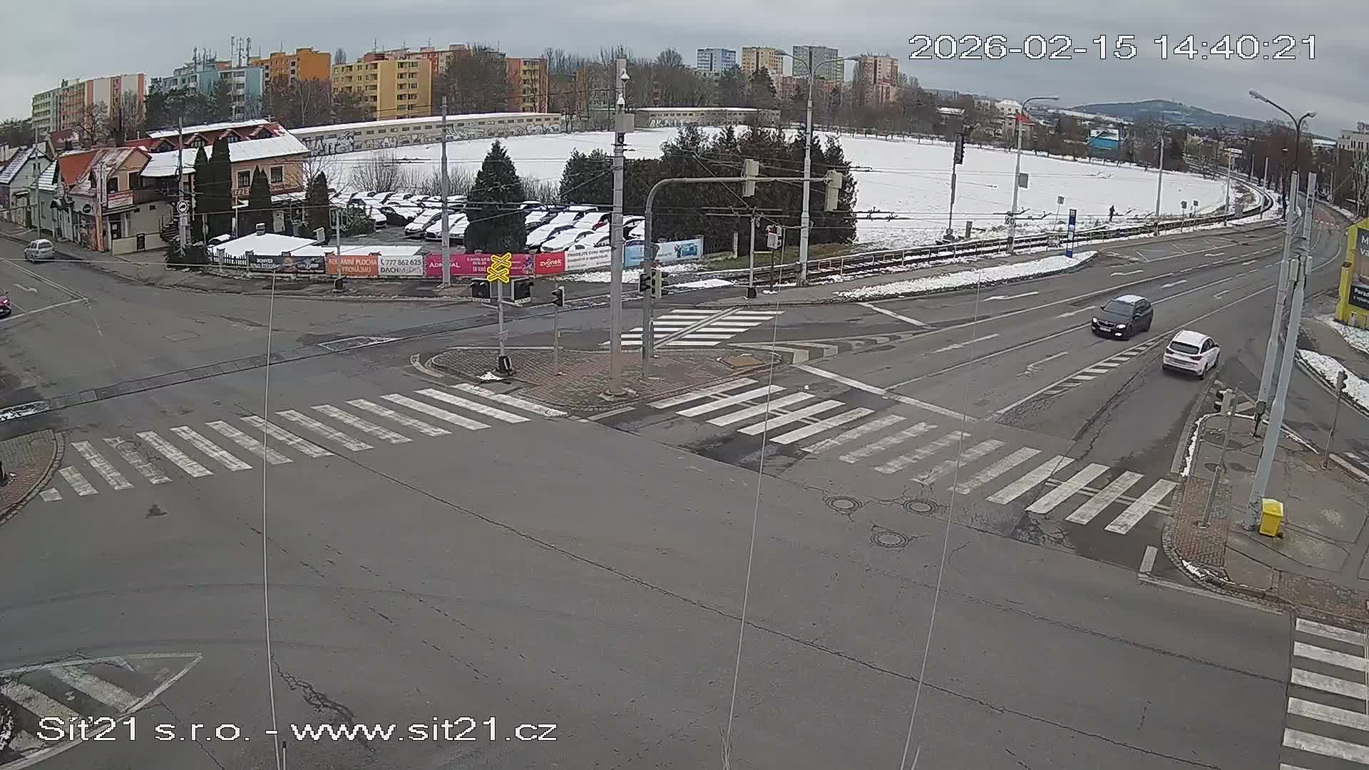 Otrokovice-Kvitkovice-Zlin - Railway Highway 55 & 49 Junction Live Cam - Otrokovice, Zlin, Czechia