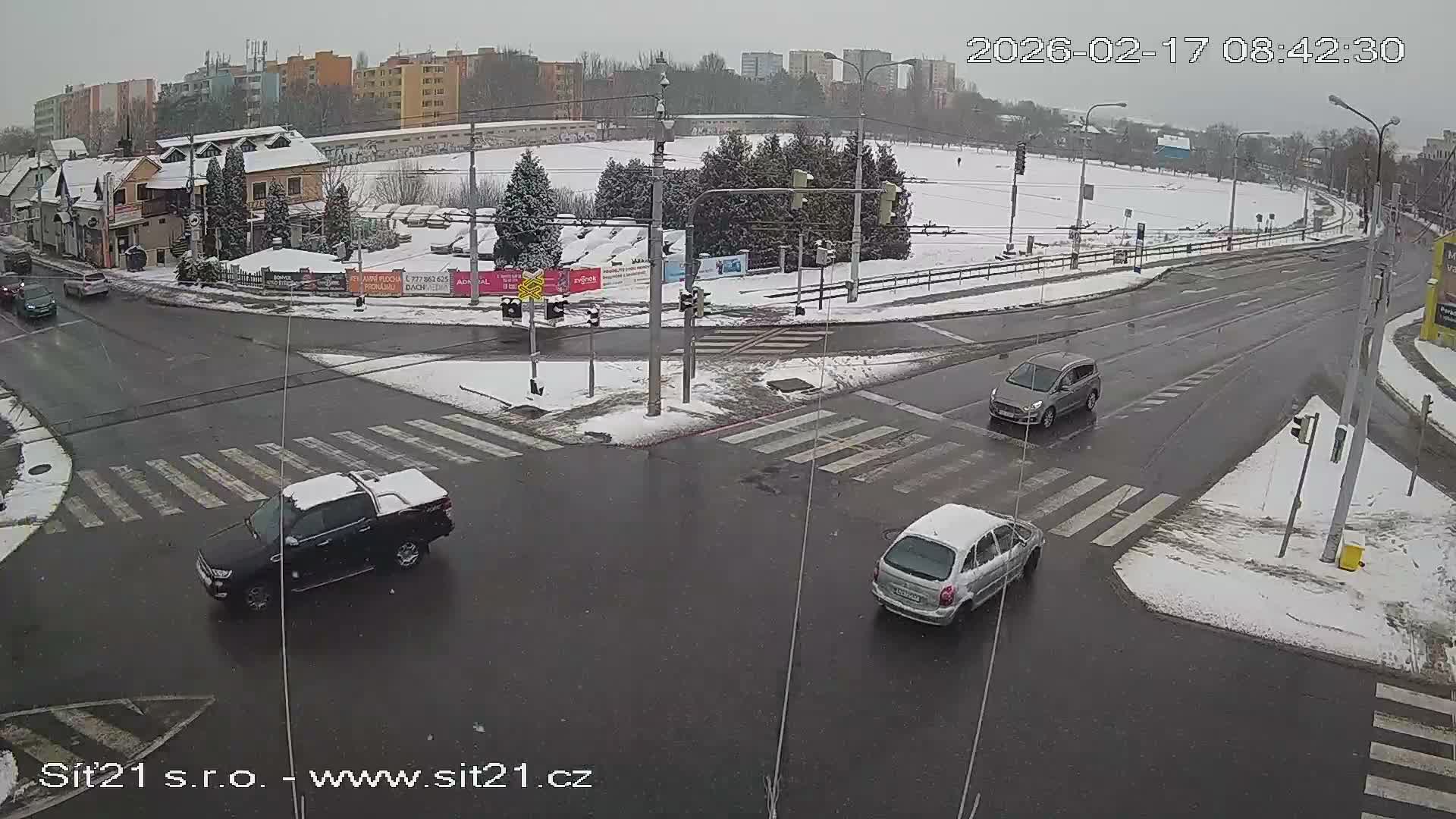 Otrokovice-Kvitkovice-Zlin - Railway Highway 55 & 49 Junction Live Cam - Otrokovice, Zlin, Czechia