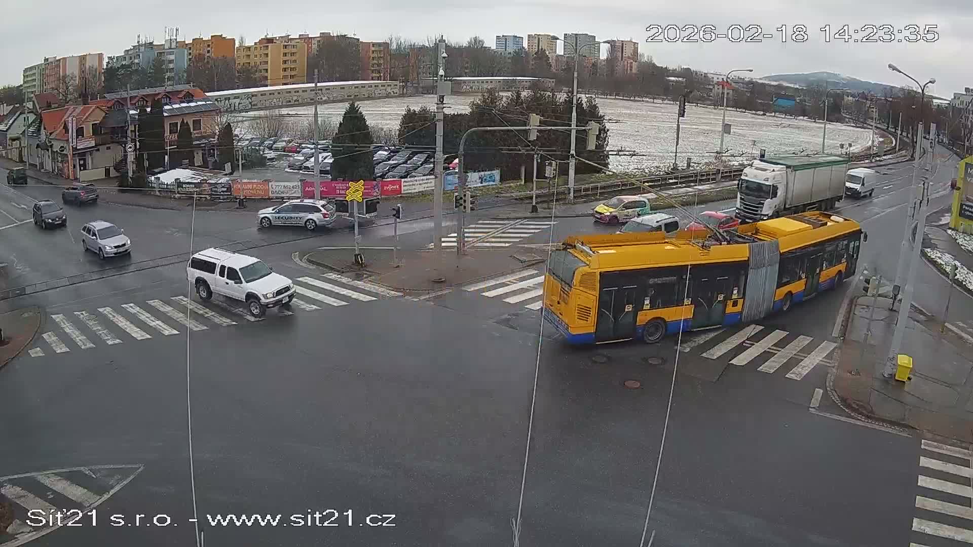 Otrokovice-Kvitkovice-Zlin - Railway Highway 55 & 49 Junction Live Cam - Otrokovice, Zlin, Czechia