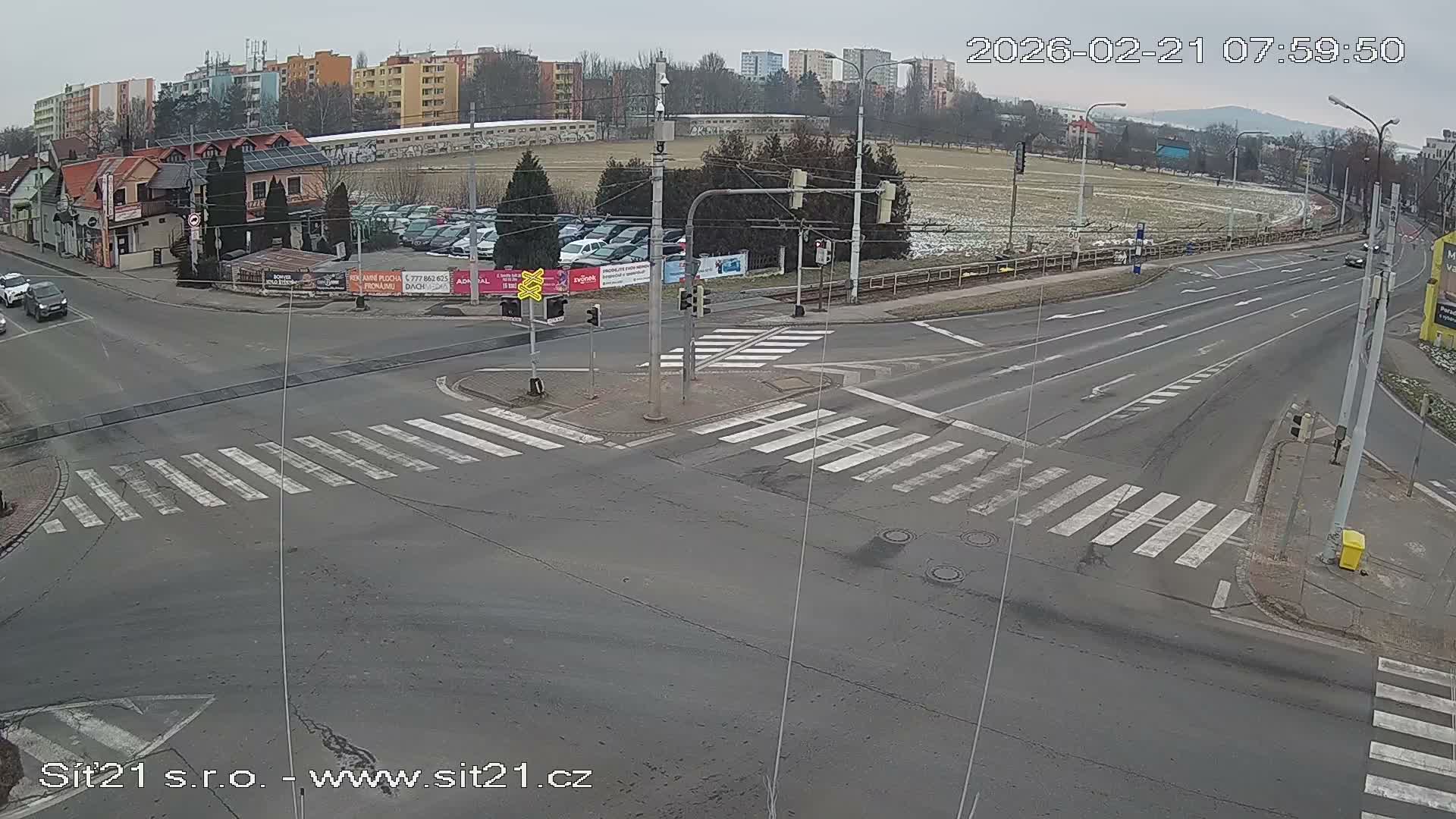Otrokovice-Kvitkovice-Zlin - Railway Highway 55 & 49 Junction Live Cam - Otrokovice, Zlin, Czechia