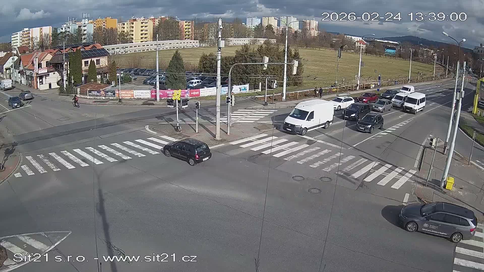 Otrokovice-Kvitkovice-Zlin - Railway Highway 55 & 49 Junction Live Cam - Otrokovice, Zlin, Czechia