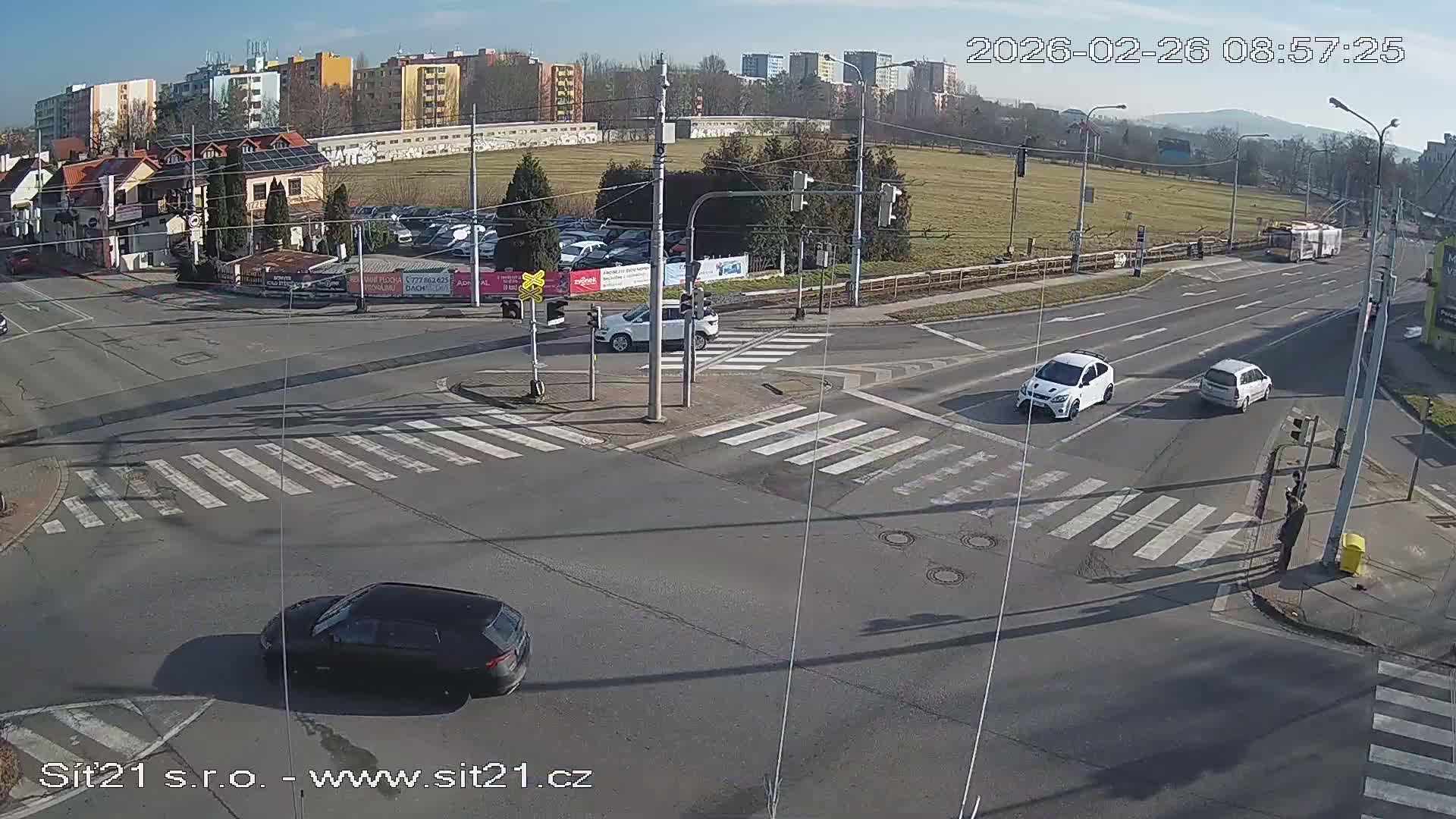 Otrokovice-Kvitkovice-Zlin - Railway Highway 55 & 49 Junction Live Cam - Otrokovice, Zlin, Czechia