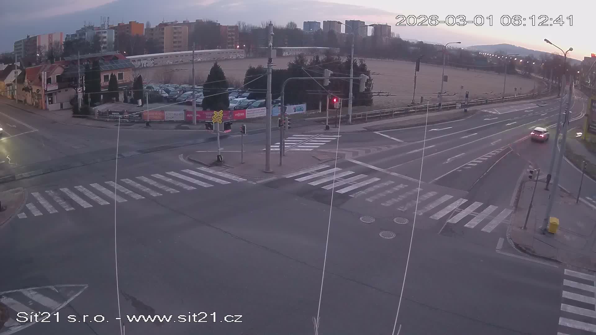 Otrokovice-Kvitkovice-Zlin - Railway Highway 55 & 49 Junction Live Cam - Otrokovice, Zlin, Czechia