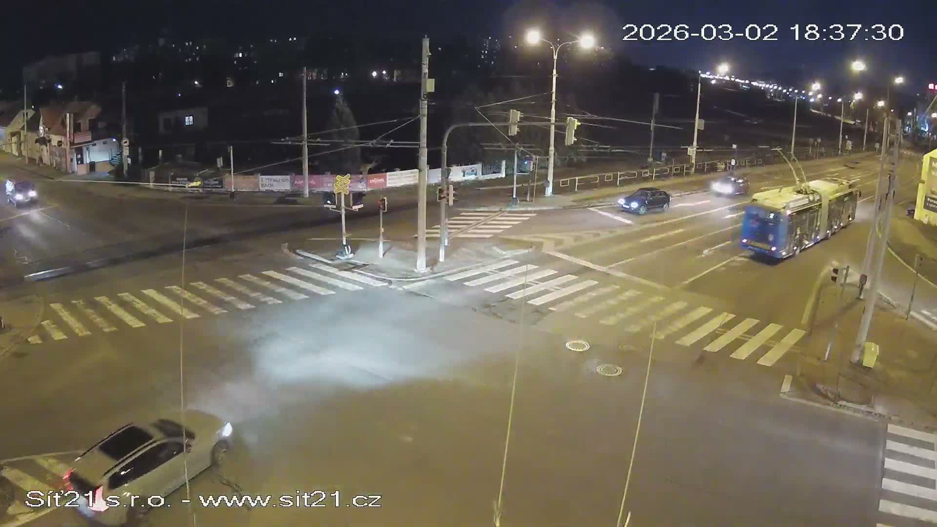 Otrokovice-Kvitkovice-Zlin - Railway Highway 55 & 49 Junction Live Cam - Otrokovice, Zlin, Czechia
