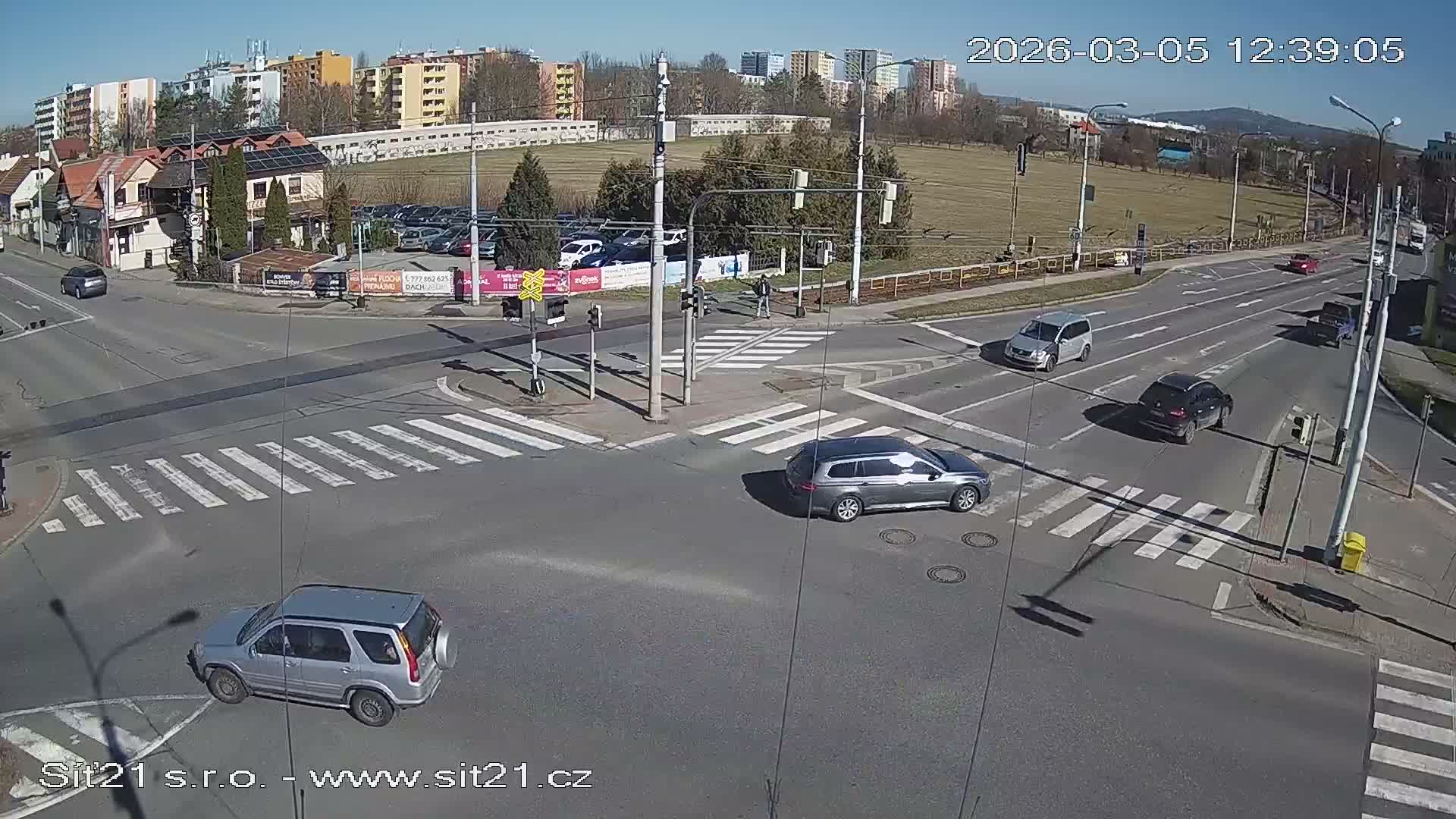 Otrokovice-Kvitkovice-Zlin - Railway Highway 55 & 49 Junction Live Cam - Otrokovice, Zlin, Czechia