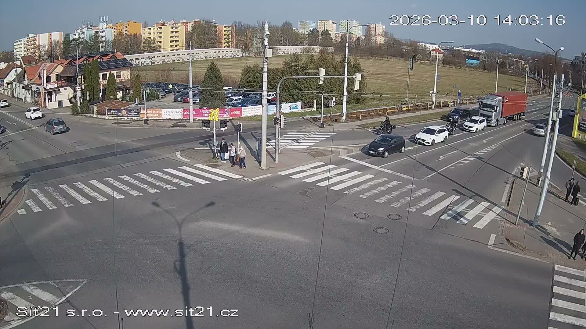 Otrokovice-Kvitkovice-Zlin - Railway Highway 55 & 49 Junction Live Cam - Otrokovice, Zlin, Czechia