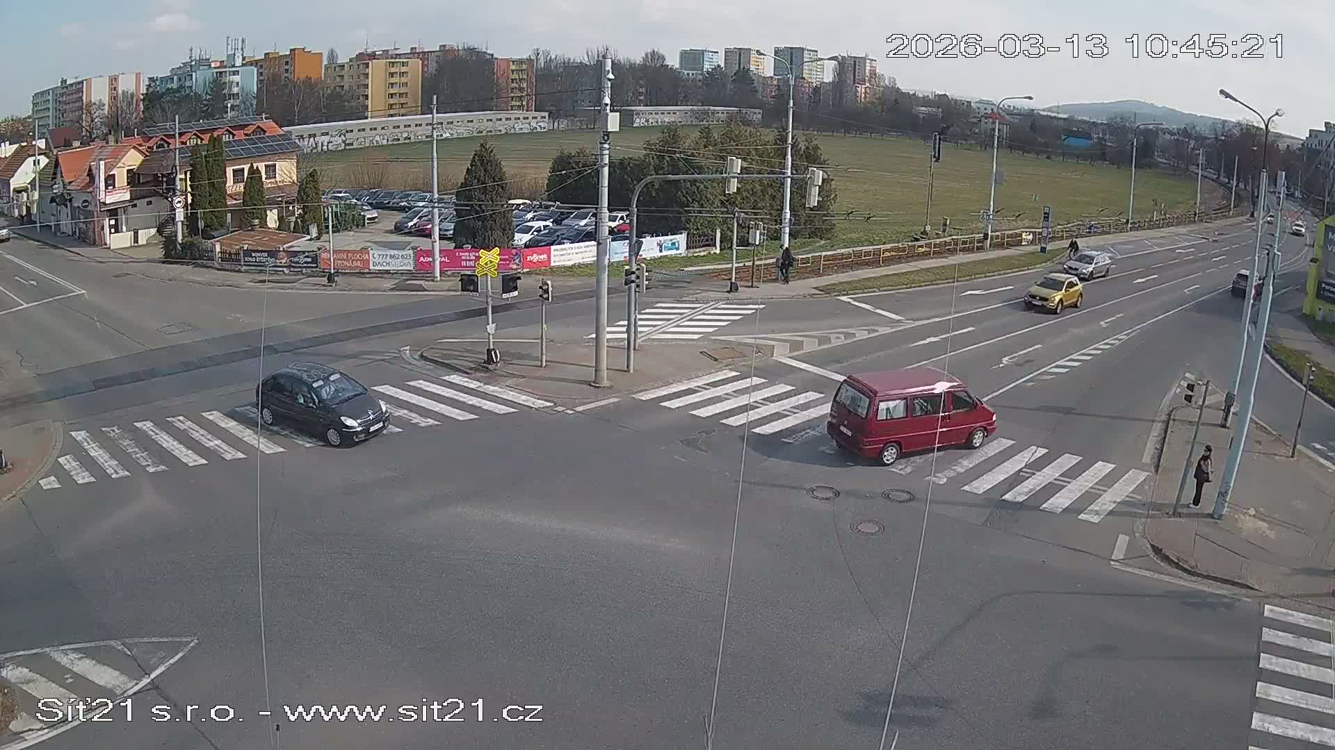 Otrokovice-Kvitkovice-Zlin - Railway Highway 55 & 49 Junction Live Cam - Otrokovice, Zlin, Czechia