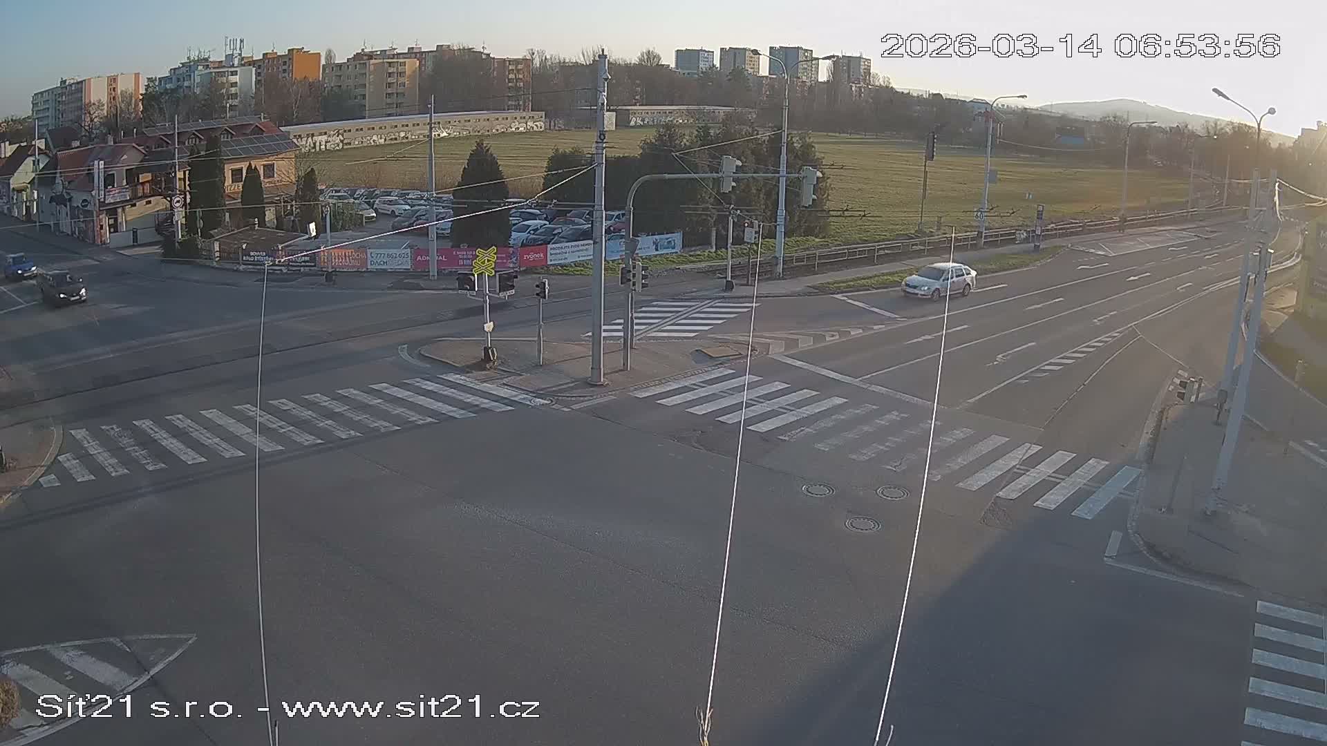 Otrokovice-Kvitkovice-Zlin - Railway Highway 55 & 49 Junction Live Cam - Otrokovice, Zlin, Czechia