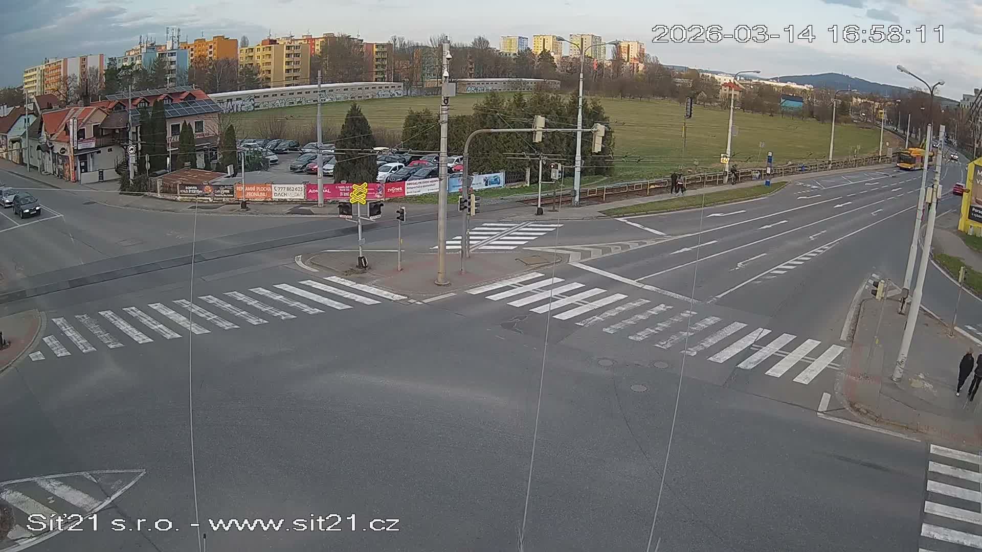 Otrokovice-Kvitkovice-Zlin - Railway Highway 55 & 49 Junction Live Cam - Otrokovice, Zlin, Czechia