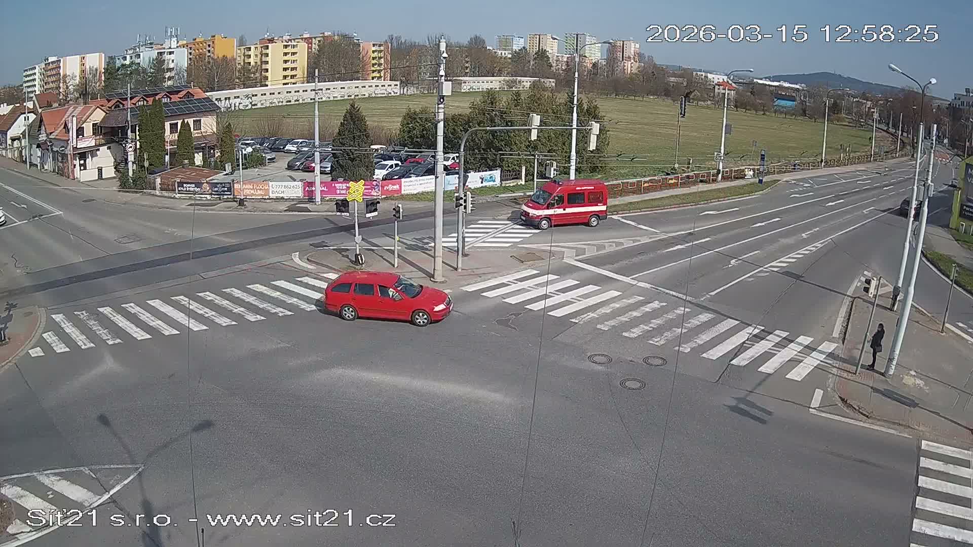 Otrokovice-Kvitkovice-Zlin - Railway Highway 55 & 49 Junction Live Cam - Otrokovice, Zlin, Czechia
