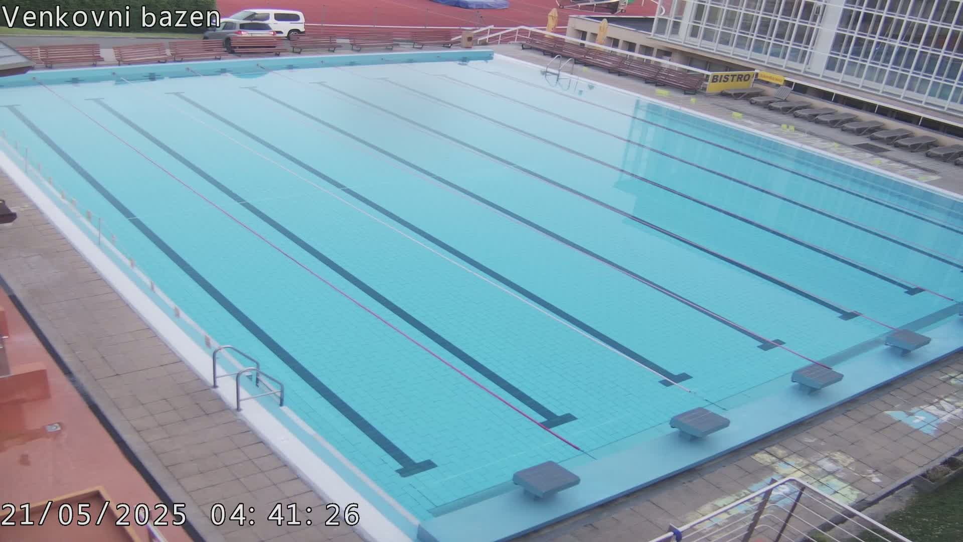 Zlín, Koupaliště Public Swimming Pool Live Cam - Zlin 1, Zlin, Czechia