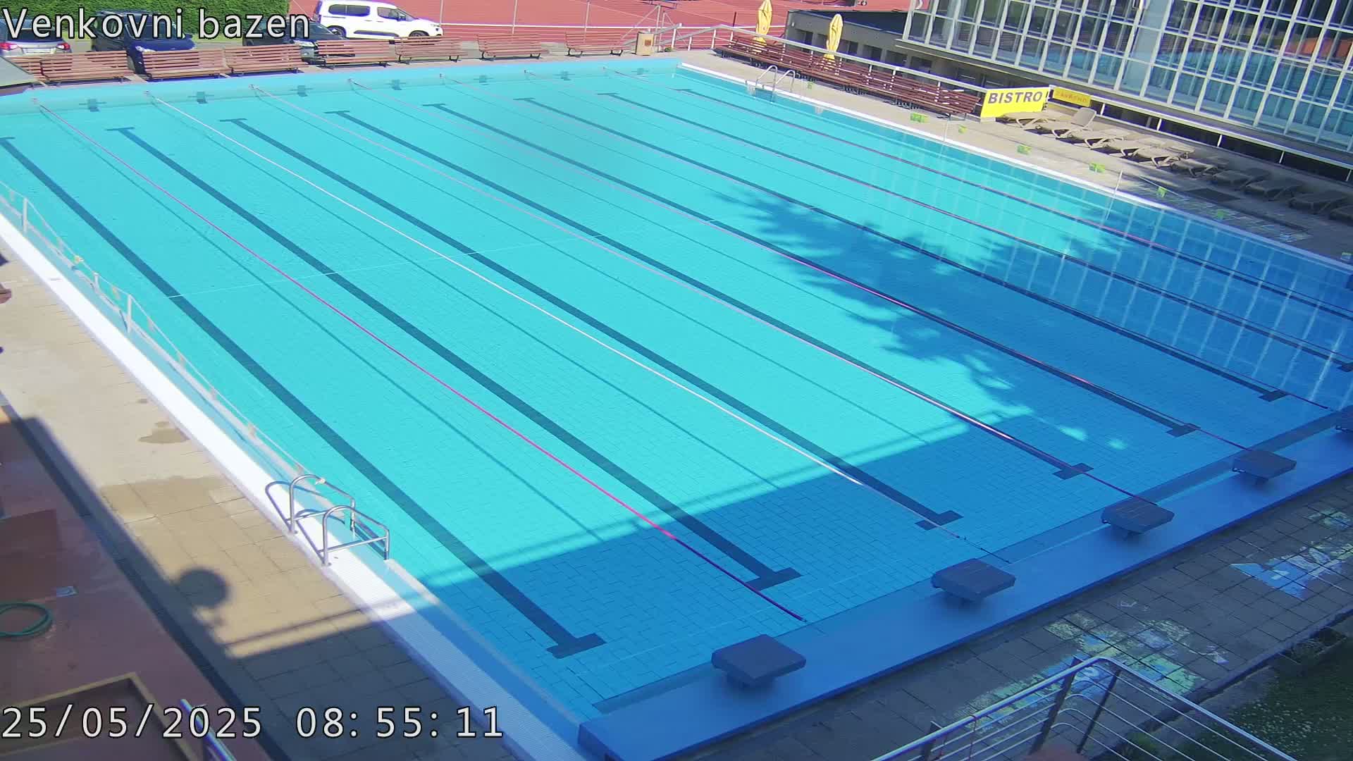 Zlín, Koupaliště Public Swimming Pool Live Cam - Zlin 1, Zlin, Czechia
