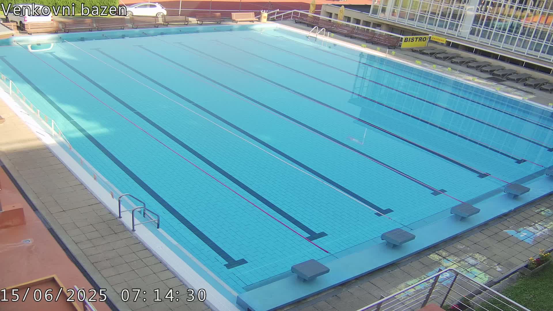 Zlín, Koupaliště Public Swimming Pool Live Cam - Zlin 1, Zlin, Czechia