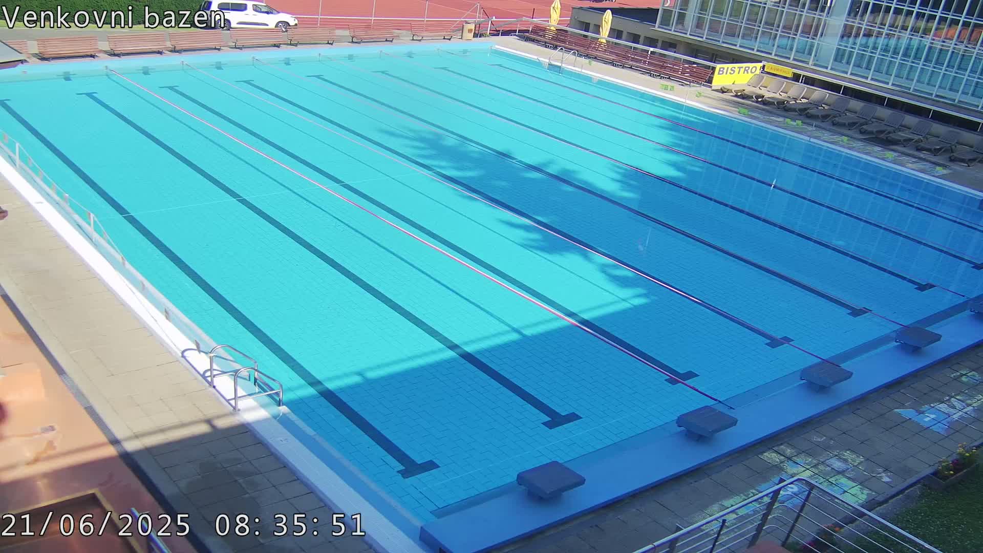 Zlín, Koupaliště Public Swimming Pool Live Cam - Zlin 1, Zlin, Czechia