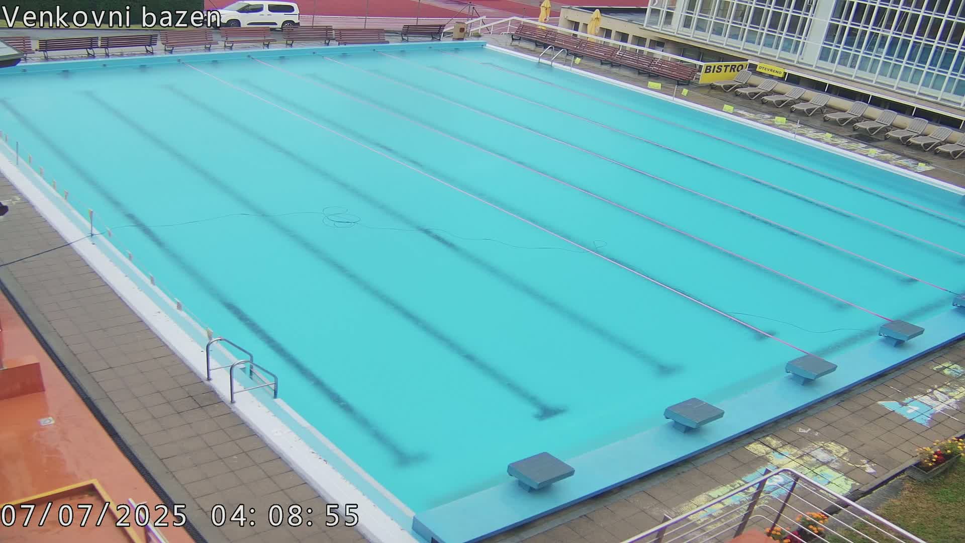 Zlín, Koupaliště Public Swimming Pool Live Cam - Zlin 1, Zlin, Czechia
