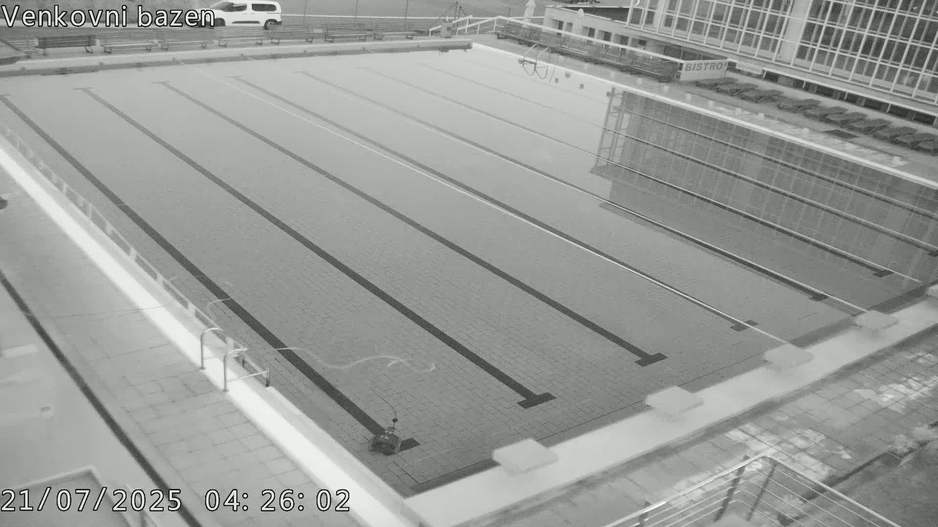 Zlín, Koupaliště Public Swimming Pool Live Cam - Zlin 1, Zlin, Czechia