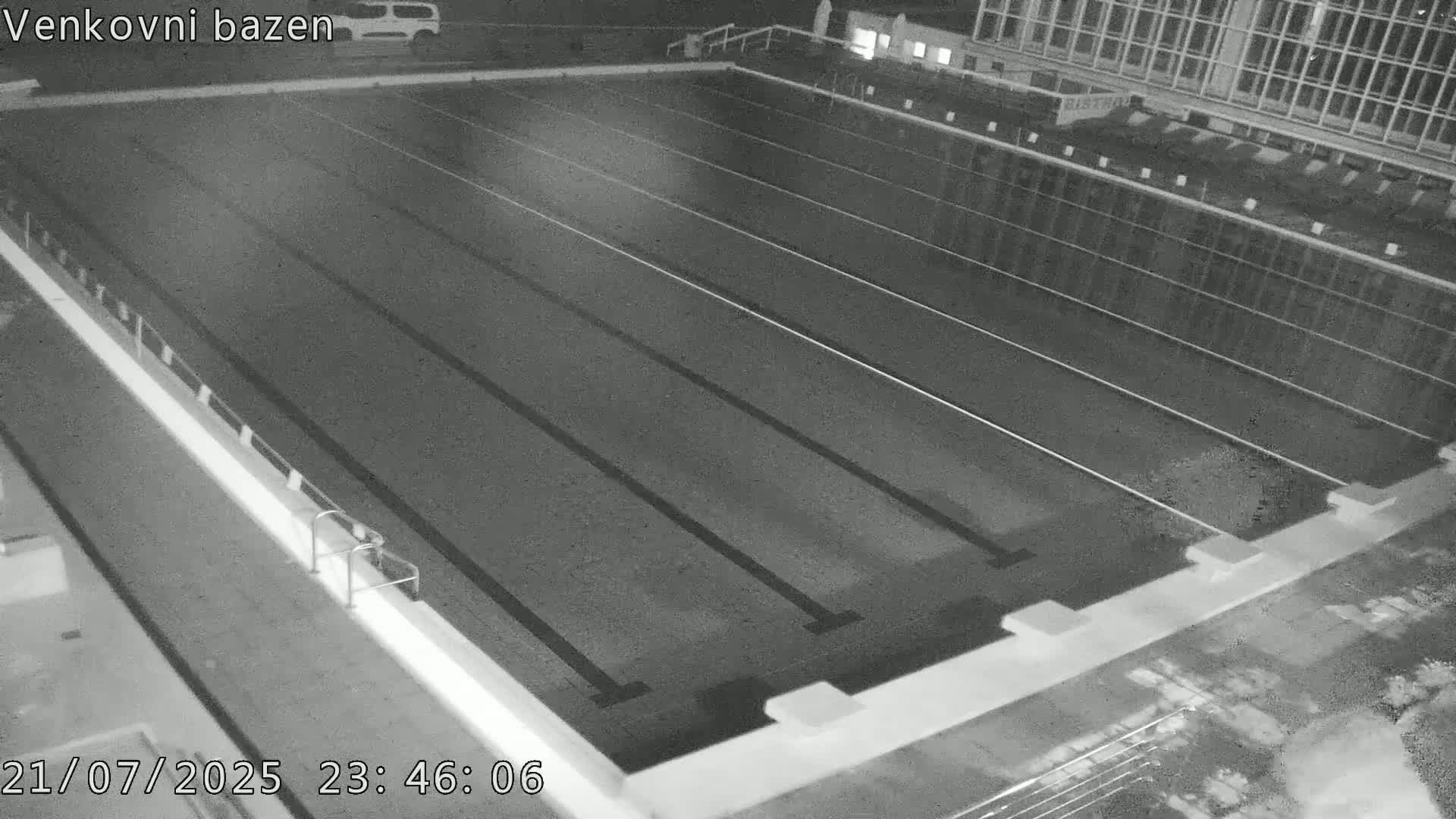 Zlín, Koupaliště Public Swimming Pool Live Cam - Zlin 1, Zlin, Czechia