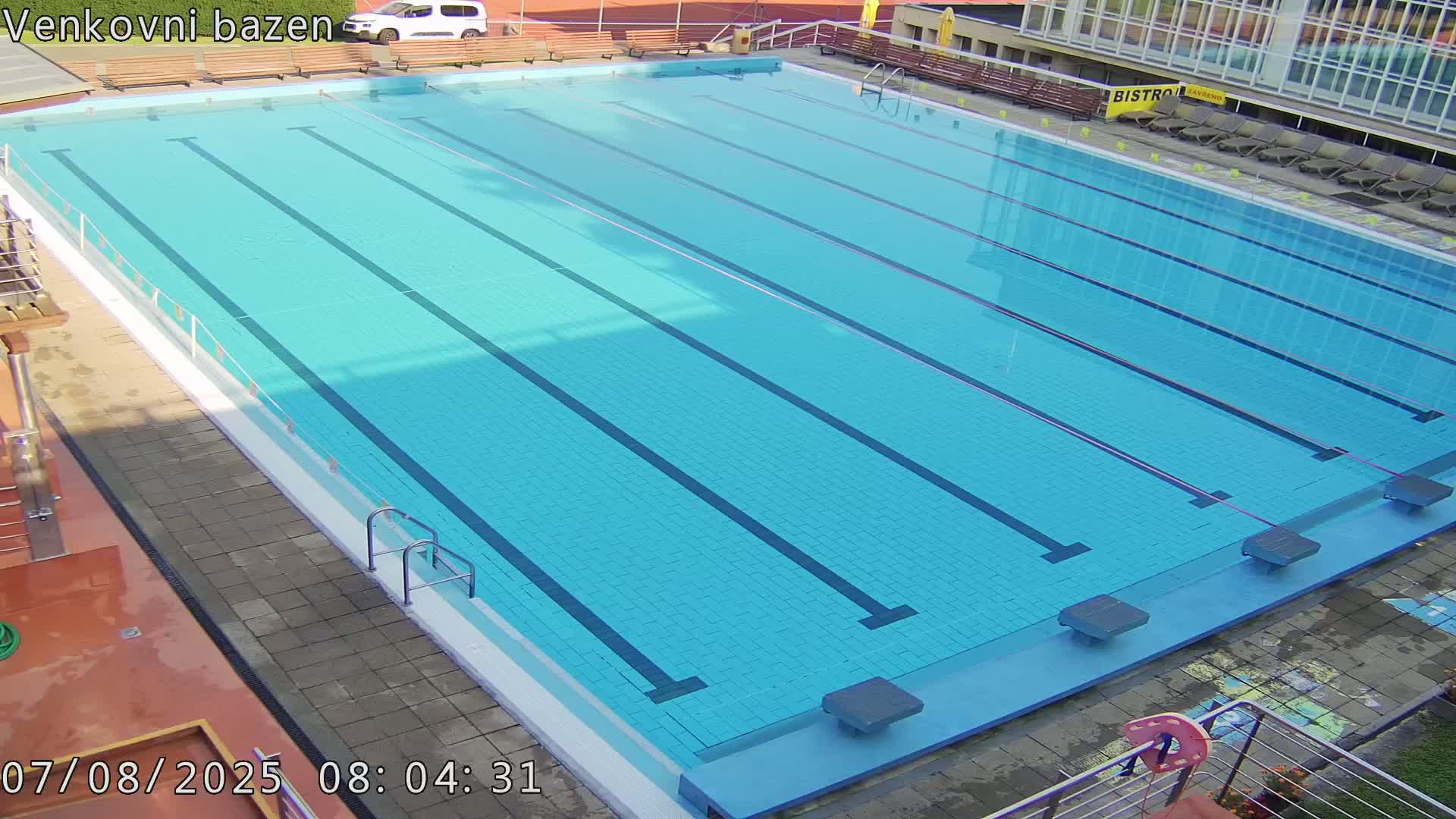 Zlín, Koupaliště Public Swimming Pool Live Cam - Zlin 1, Zlin, Czechia