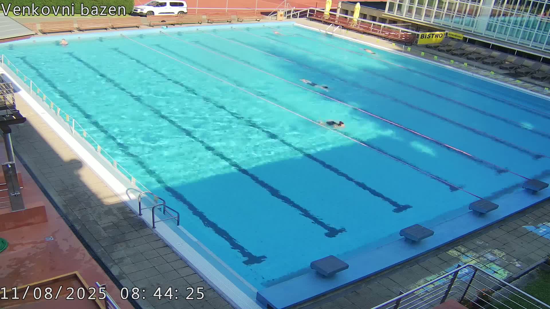 Zlín, Koupaliště Public Swimming Pool Live Cam - Zlin 1, Zlin, Czechia