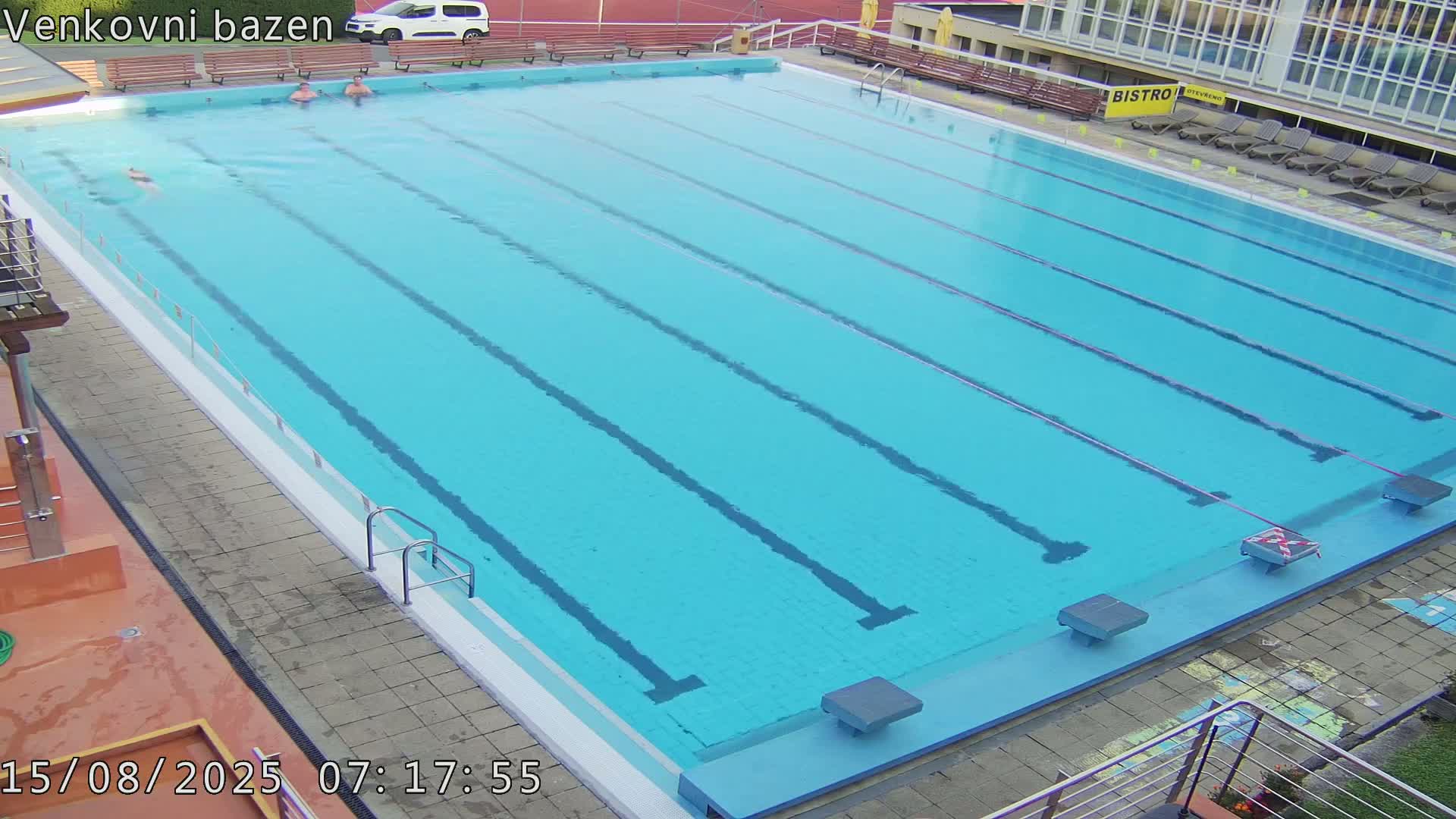 Zlín, Koupaliště Public Swimming Pool Live Cam - Zlin 1, Zlin, Czechia