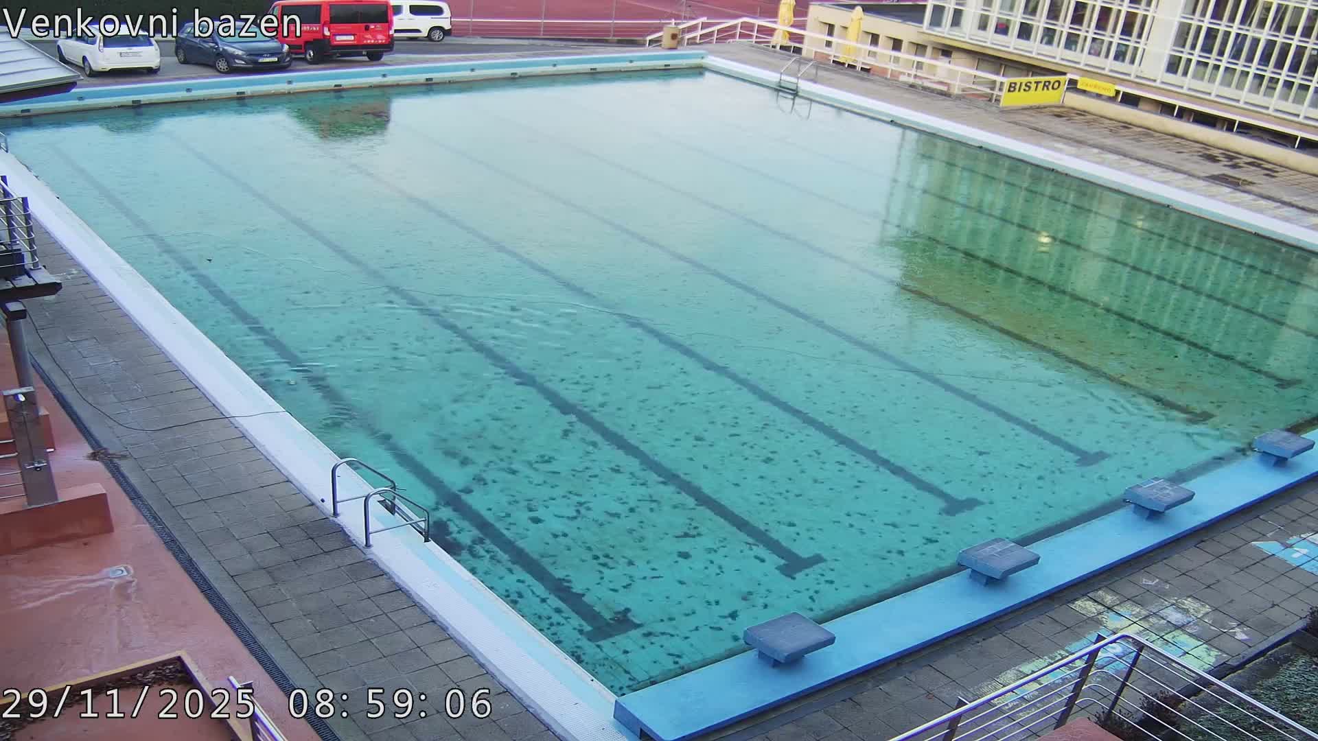 Zlín, Koupaliště Public Swimming Pool Live Cam - Zlin 1, Zlin, Czechia
