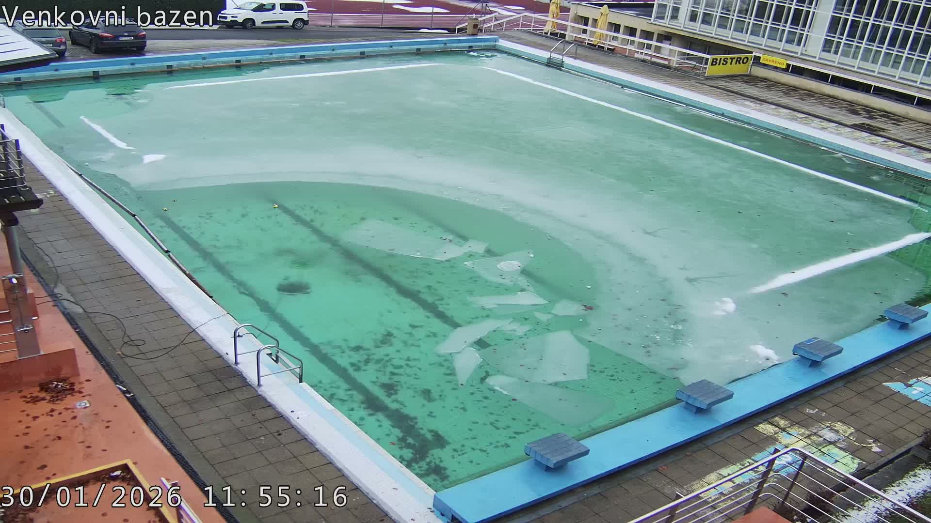 Zlín, Koupaliště Public Swimming Pool Live Cam - Zlin 1, Zlin, Czechia