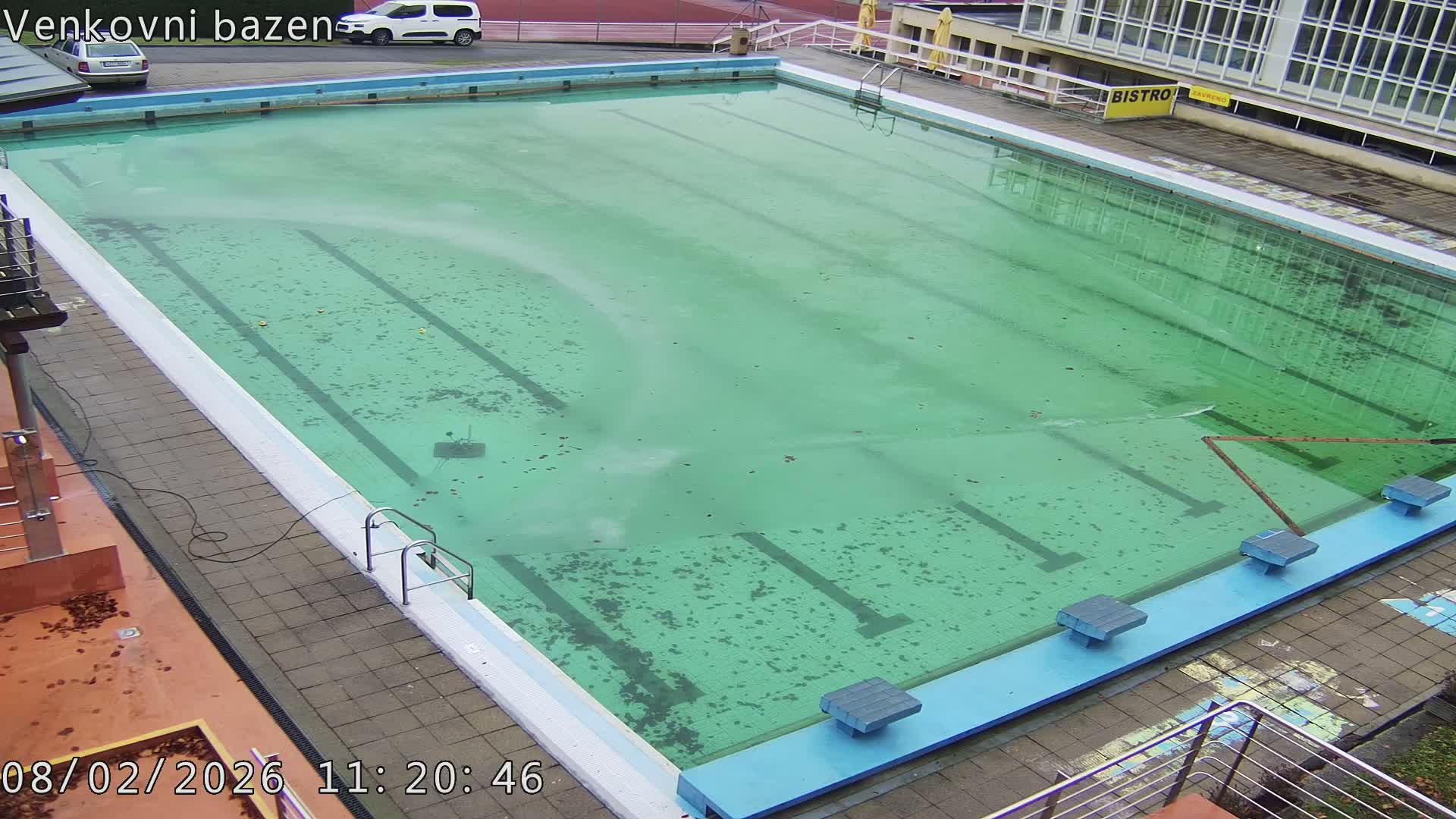 Zlín, Koupaliště Public Swimming Pool Live Cam - Zlin 1, Zlin, Czechia